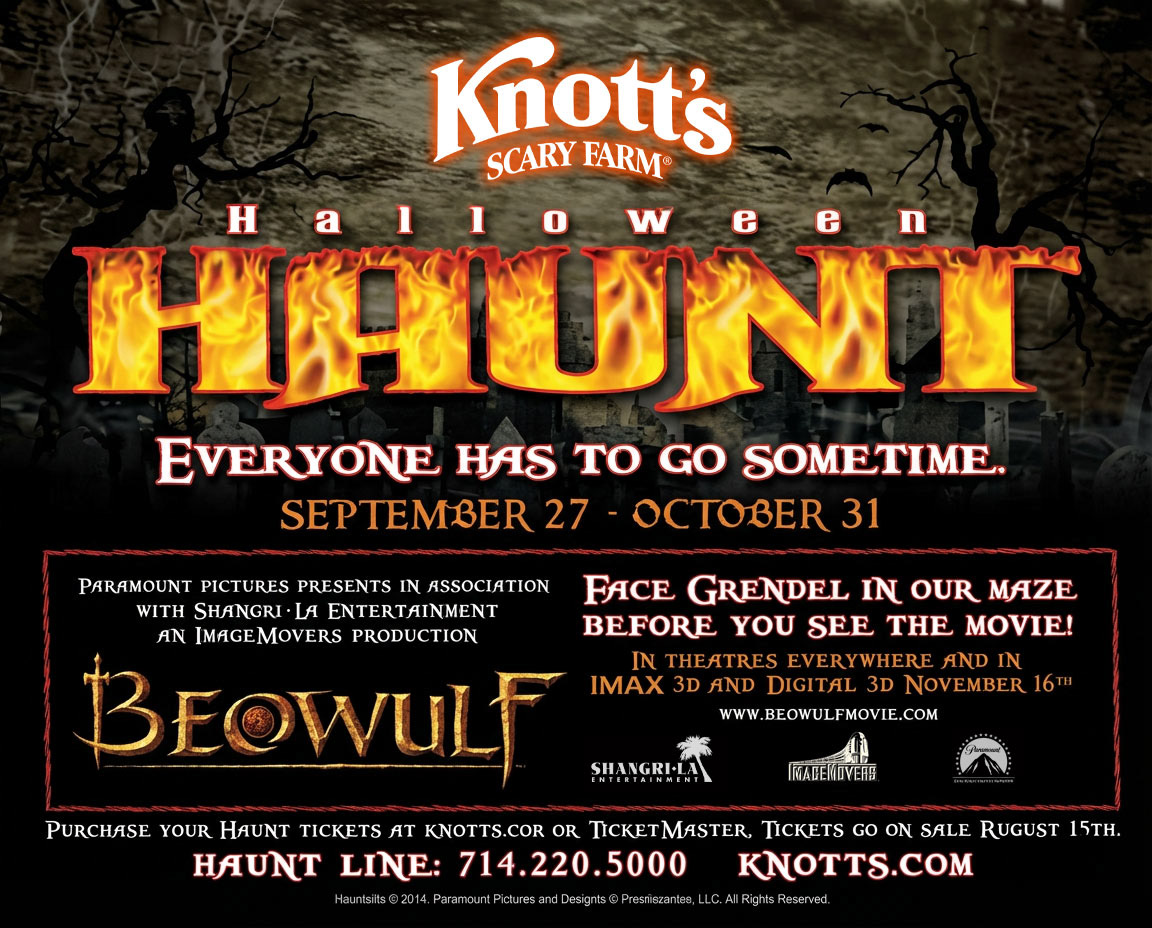 Knott's Scary Farm 2007 Halloween Haunt Flyer