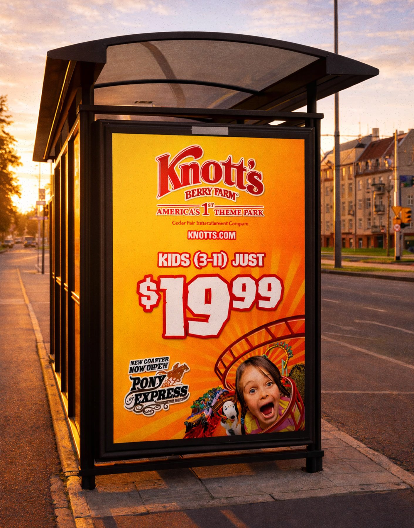 Knott's Berry Bus Shelter Ad