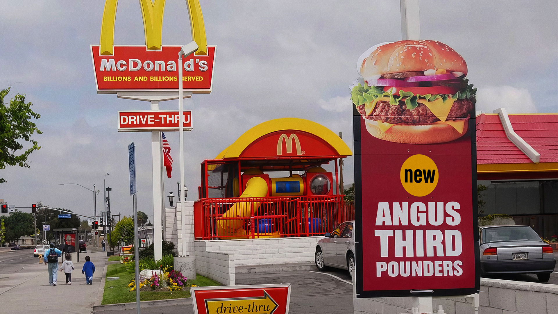 Angus Third Pounder Restaurant Signage