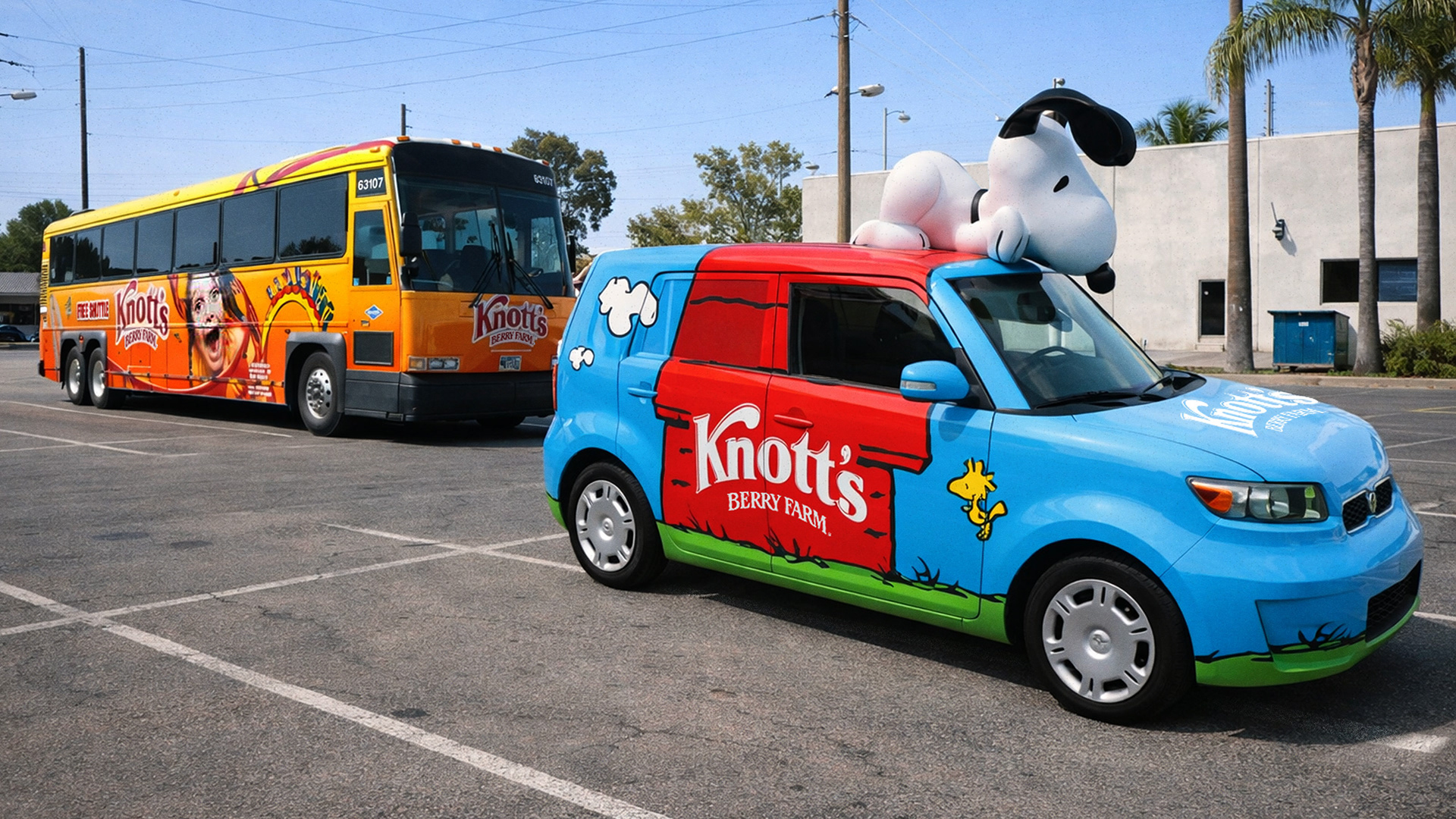 Knott's Berry Farm Car Wrap & Bus Wrap