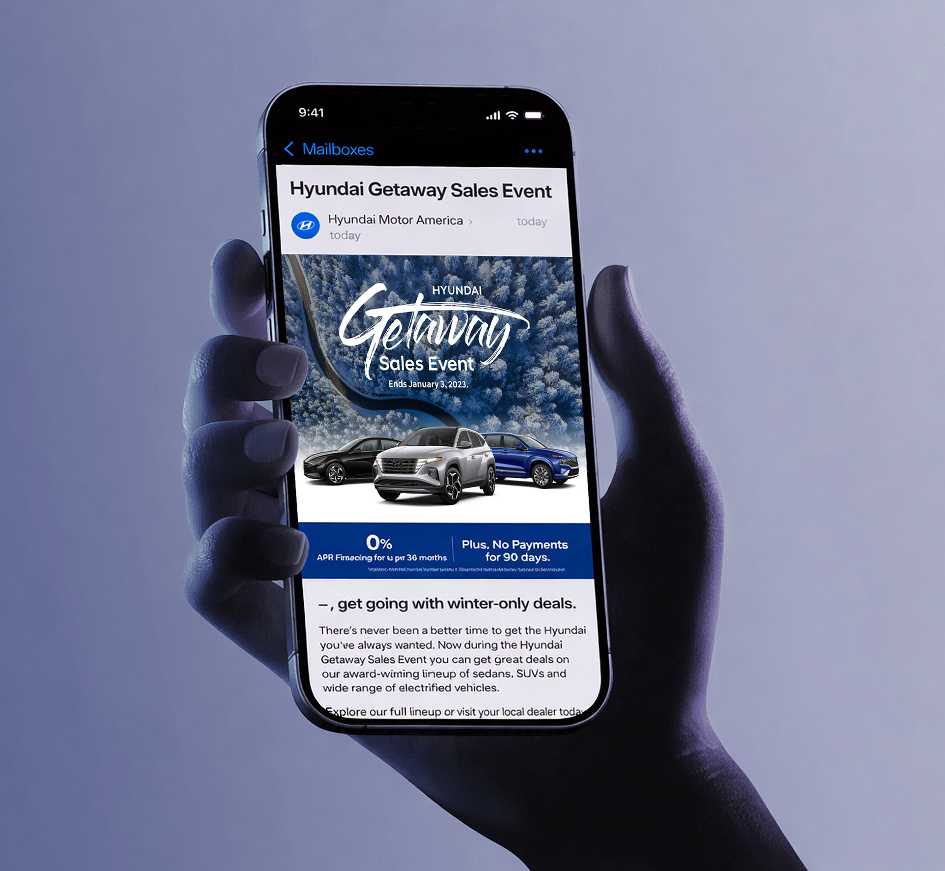 Getaway Sales Event Eblast