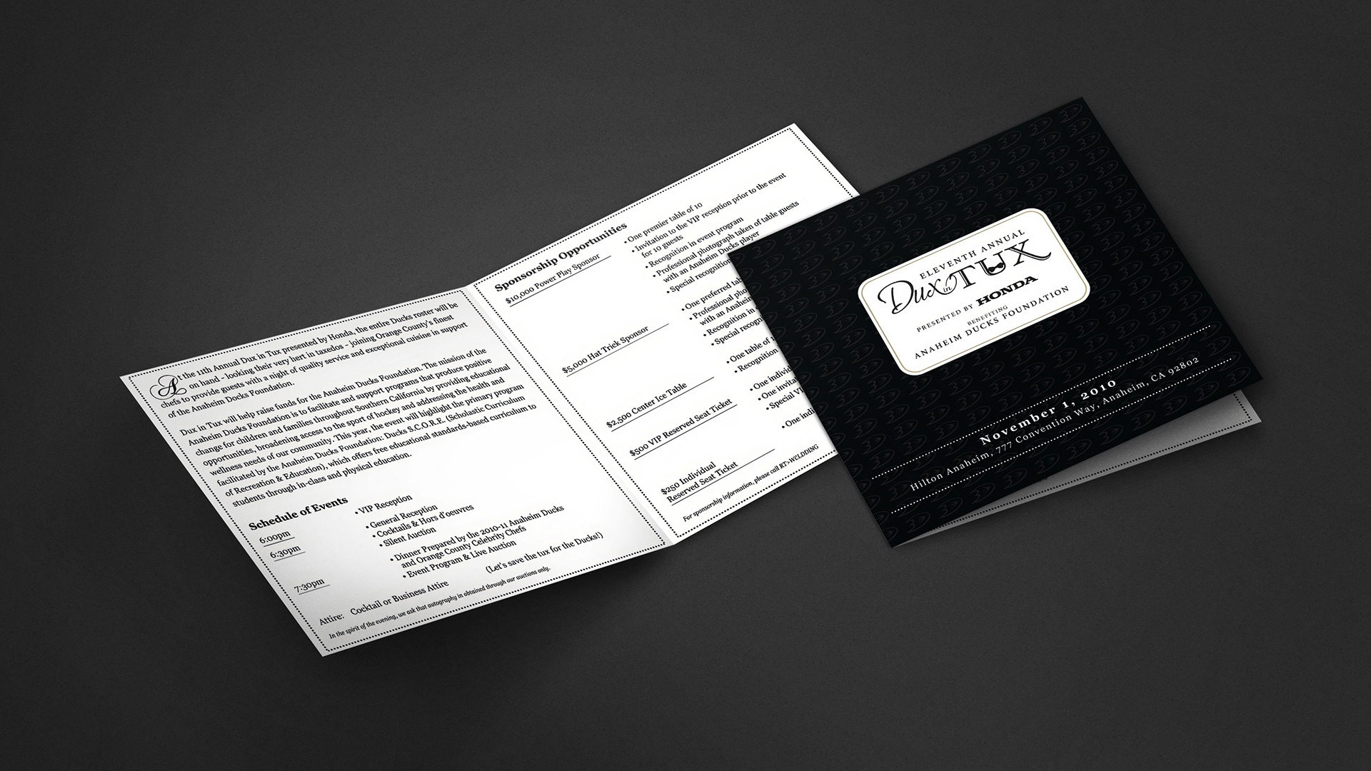 Eleventh Annual Dux In Tux Event Program