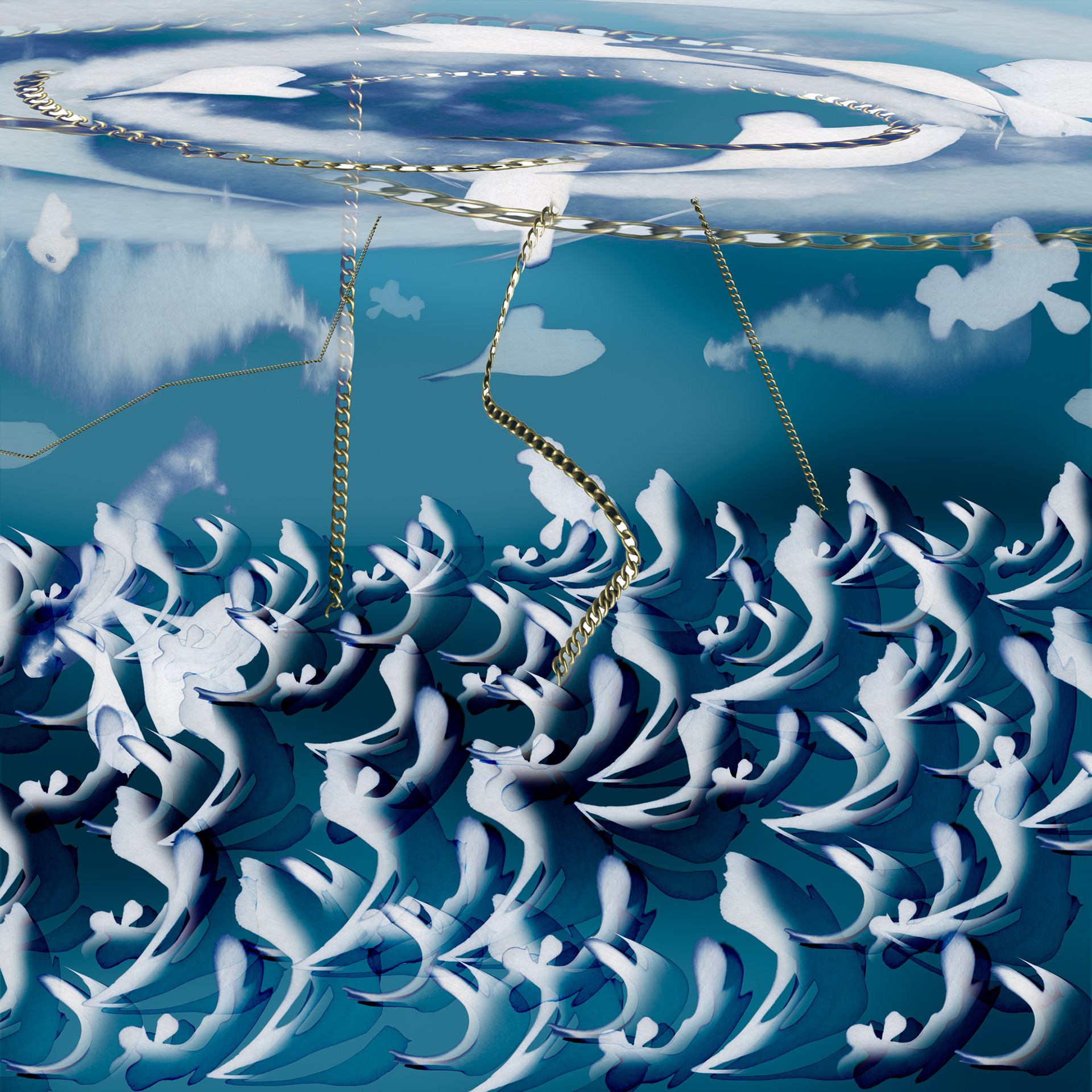 Raging Storm, 2024, inkjet print, 14 x 14 in.