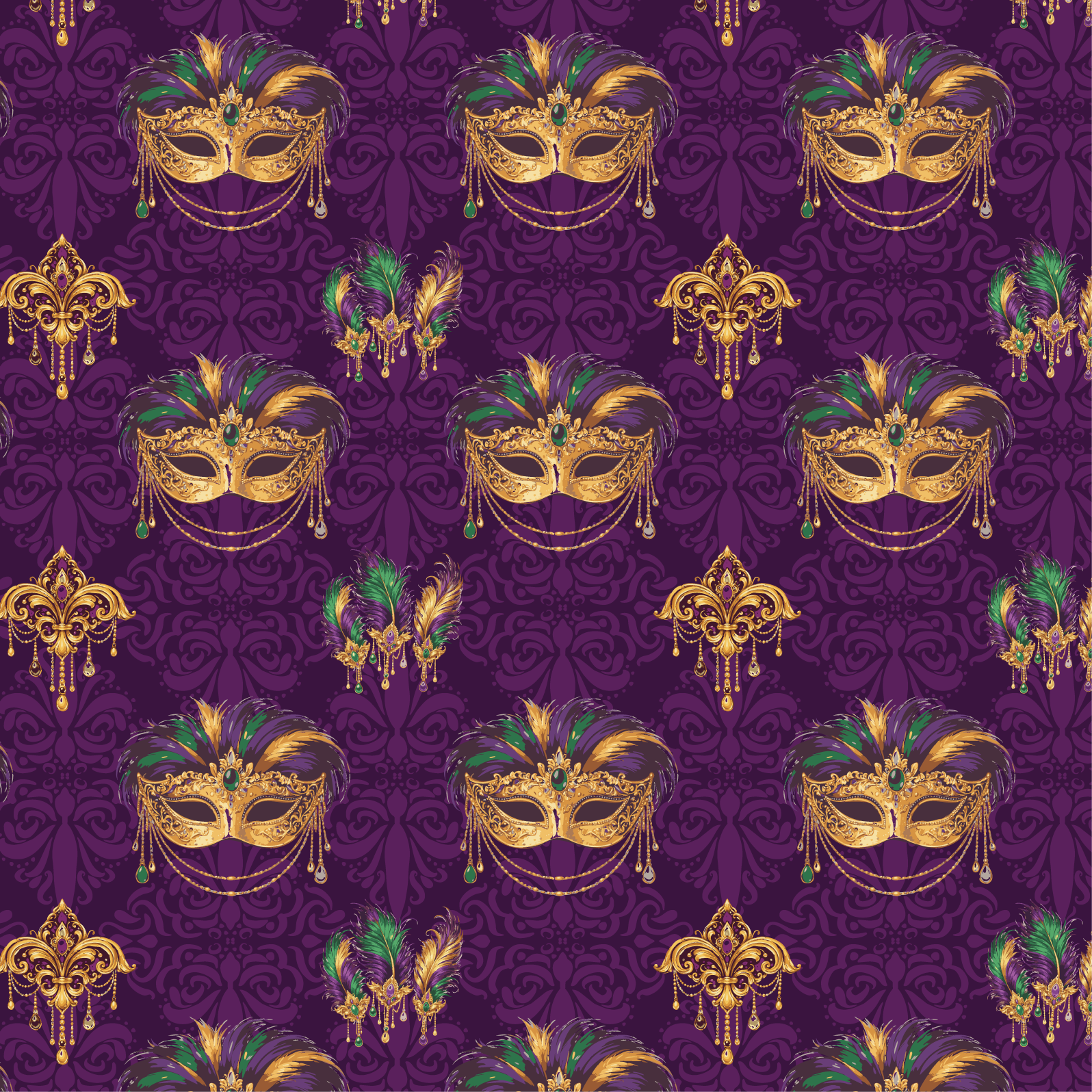 Le Grand Masque- Aubergine Royale
