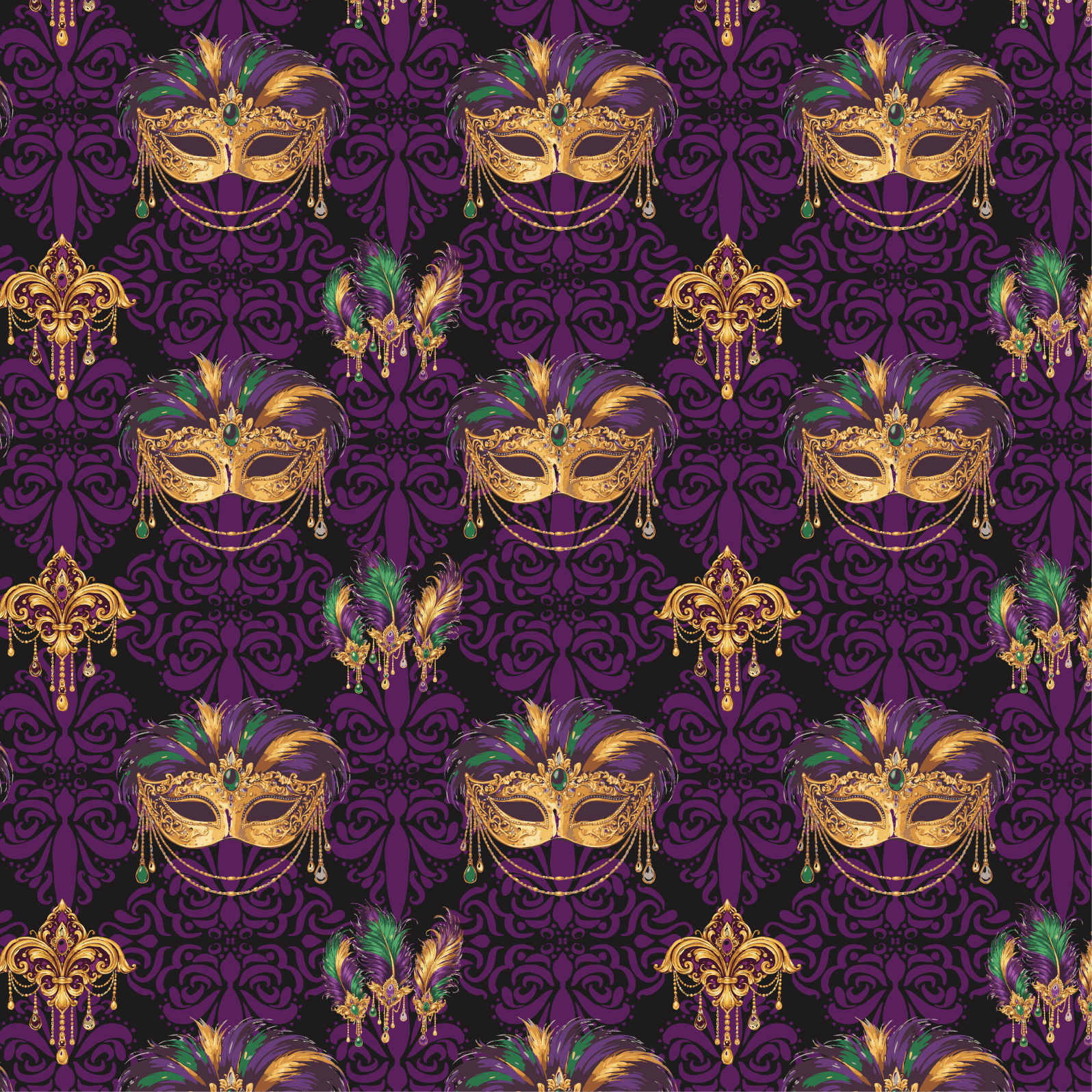 Le Grande Masque- Noir Velours