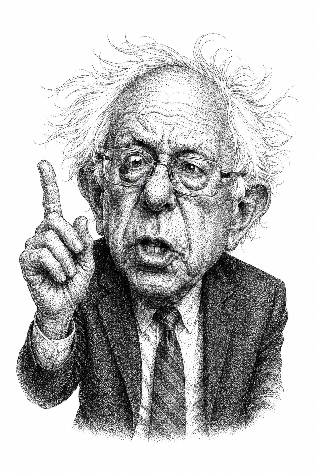 Bernie Sanders  (Created with DALL·E)