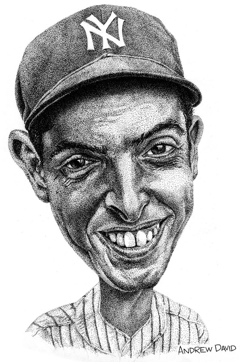 Joe DiMaggio · Hand-drawn original