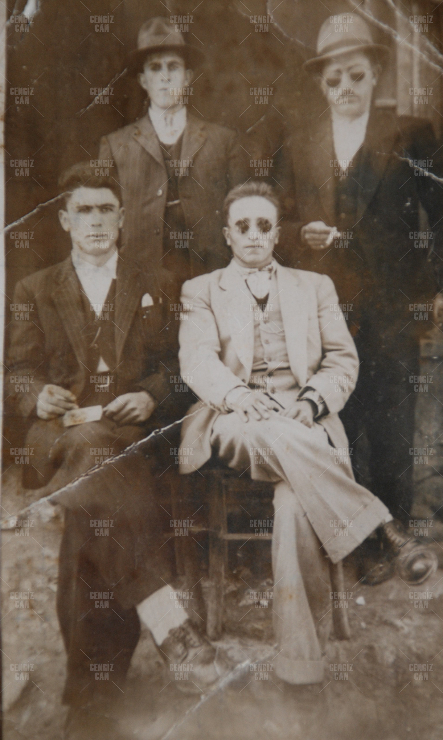 Grandpa & friends 1940s - Original