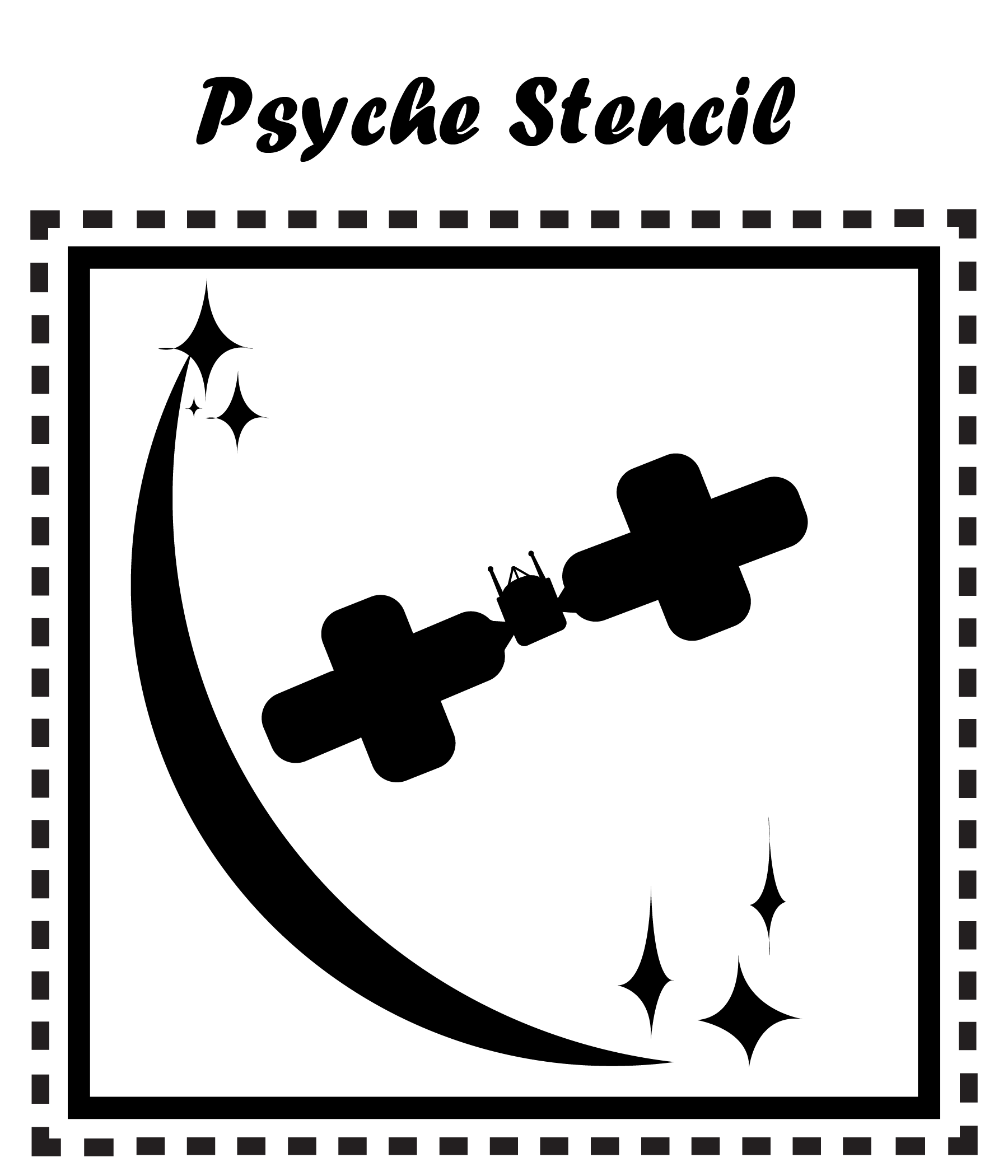 Psyche Stencil for Halloween