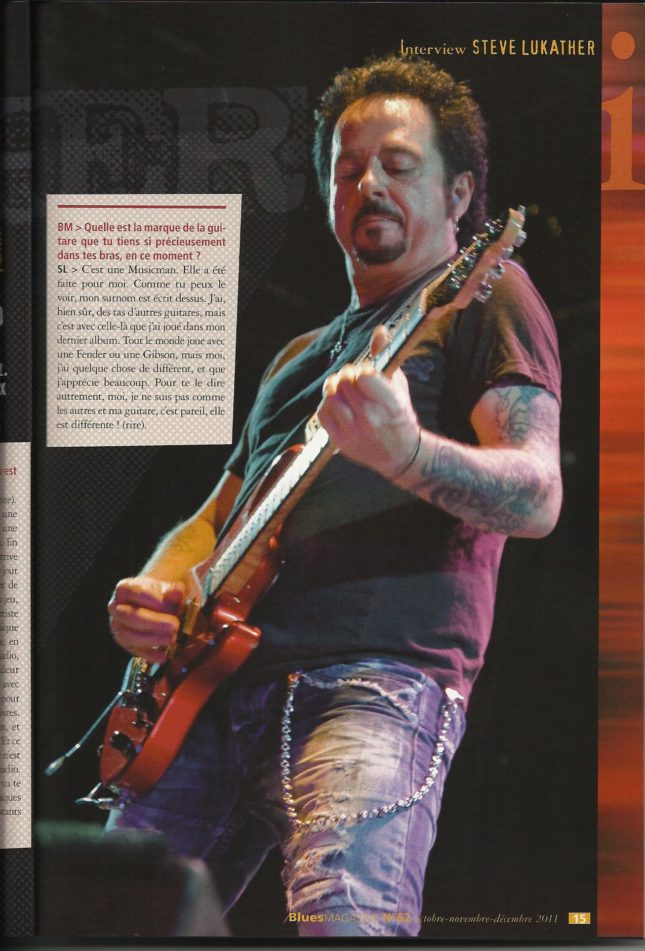 Blues Mag / Steve Lukather / sept octobre 2011 page 2