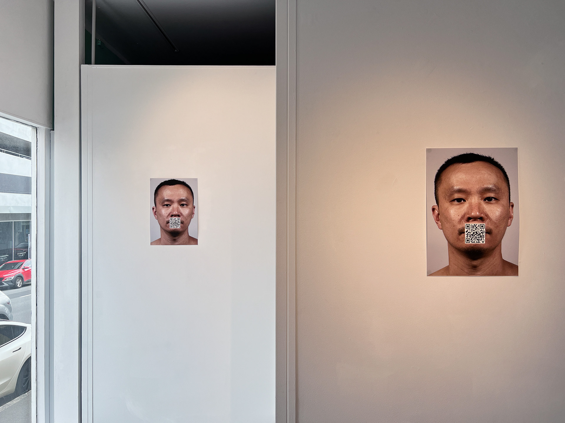 Image: Adam Hsieh, 'chinese whispers,' 2023, 'electronic erotica,' installation view, Good Grief Studios, 2023, image courtesy of the artist