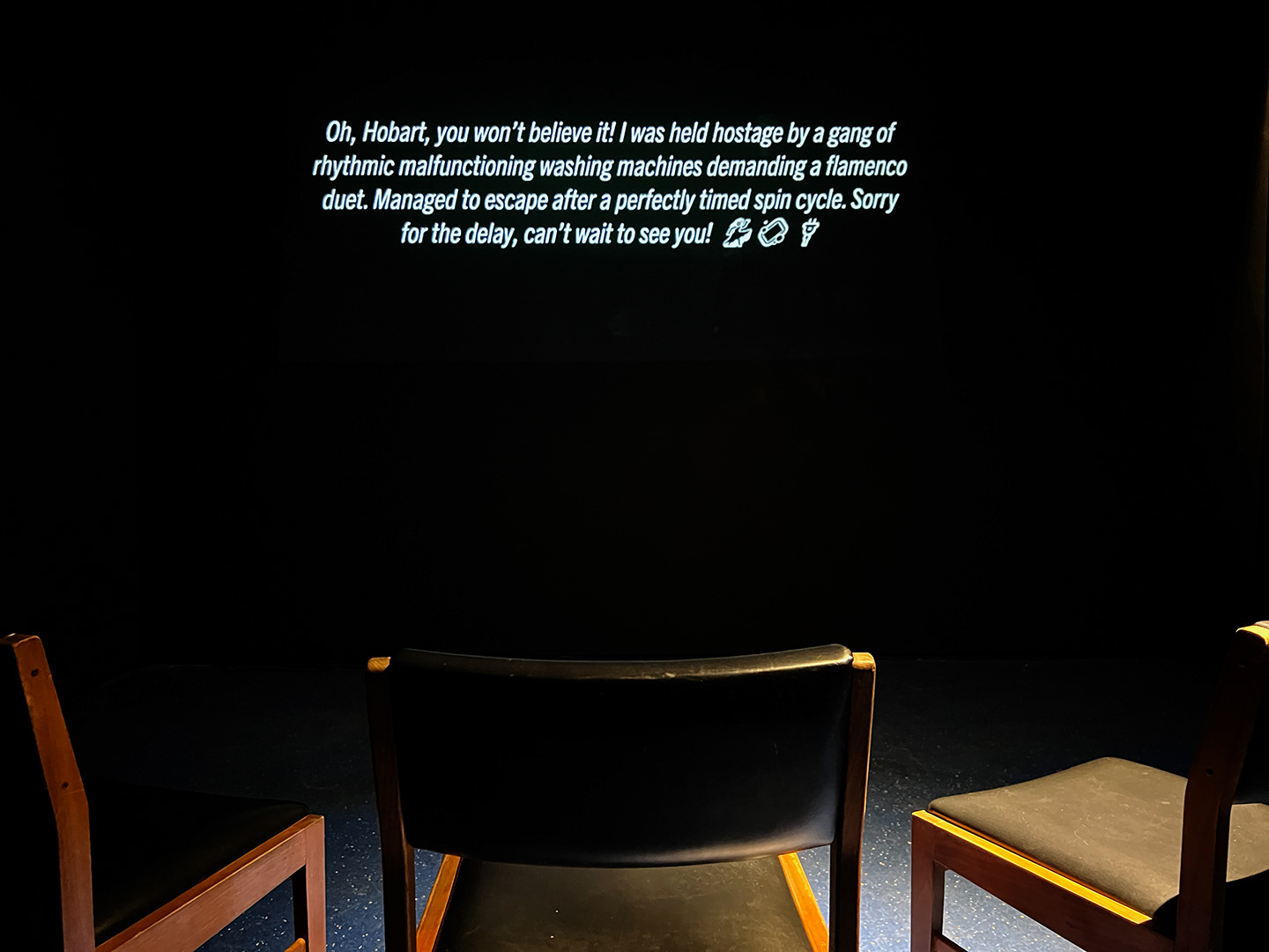 Image: Adam Hsieh, 'wait 4 u,' 2023, 'electronic erotica,' installation view, Good Grief Studios, 2023, image courtesy of the artist