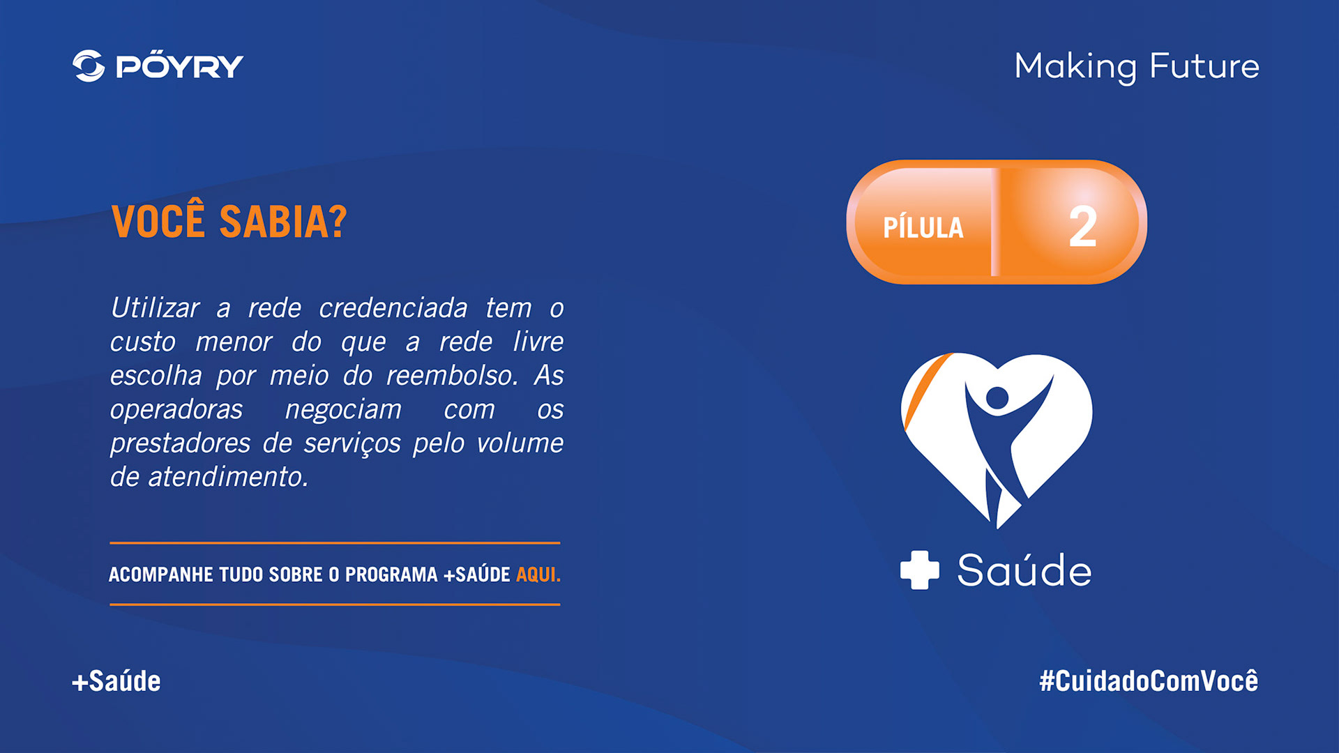 Você sabia? Utilizar a rede credenciada tem o custo menor do que a rede livre escolha por meio do reembolso. As operadoras negociam com os prestadores de serviços pelo volume de atendimento.