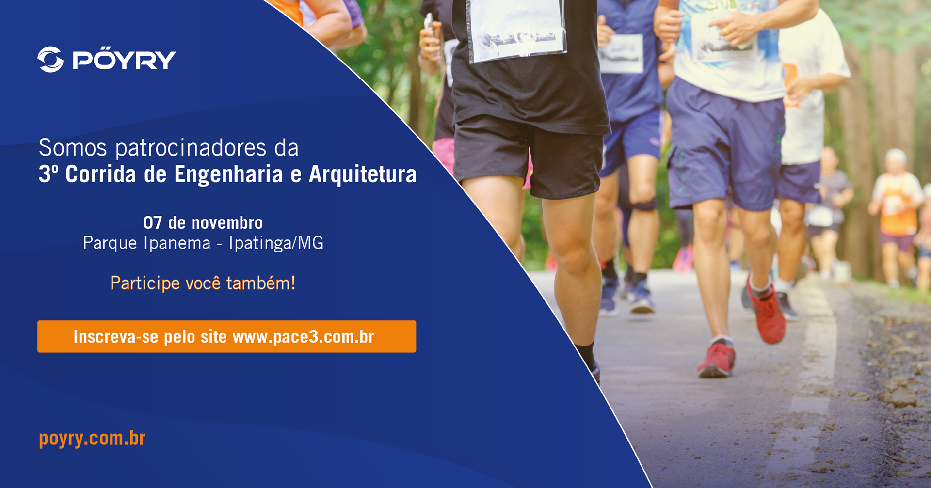 LinkedIn 26/10/21	"Pöyry patrocina Corrida dos Engenheiros e Arquitetos da ASSEAVA"