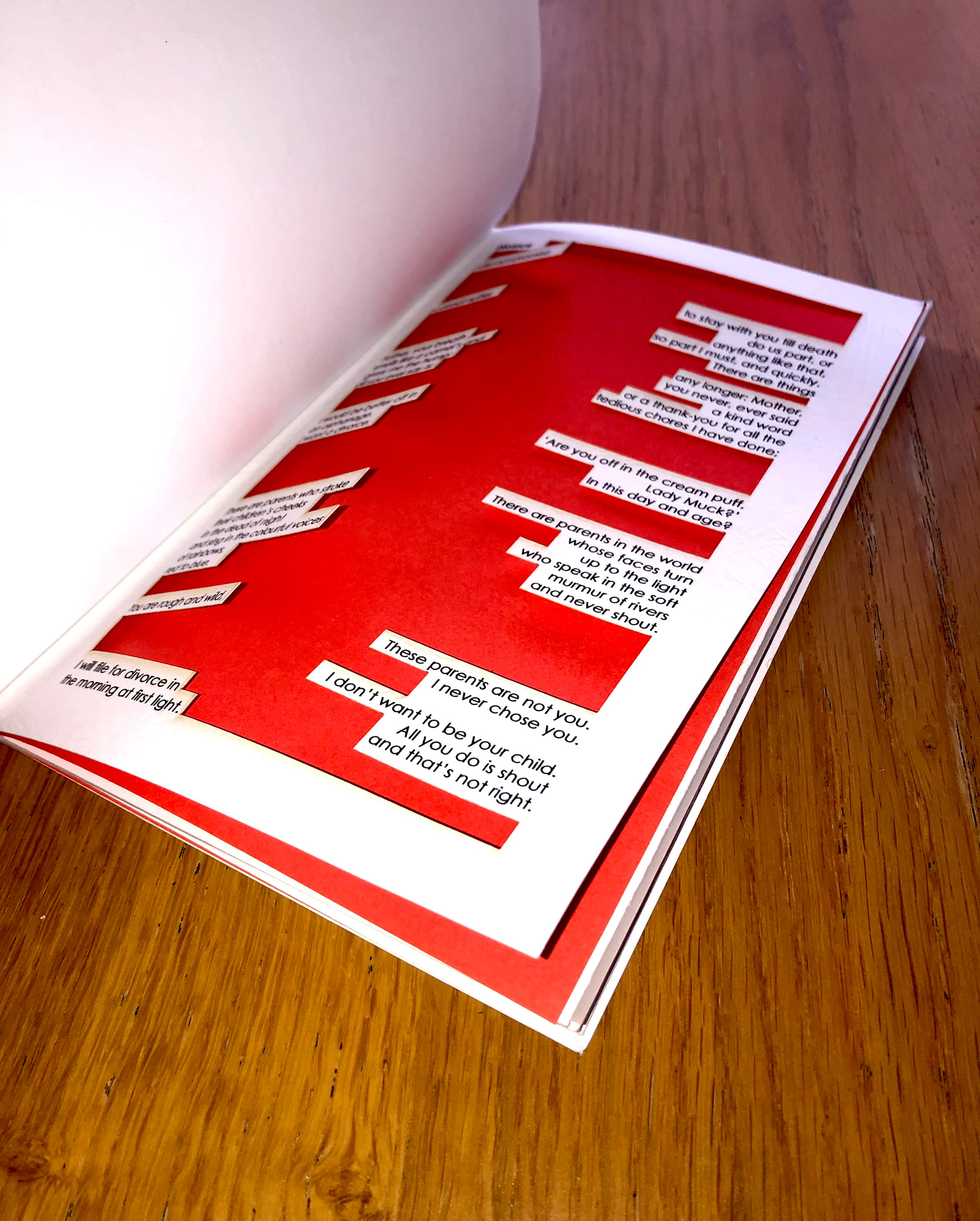 Cut out text