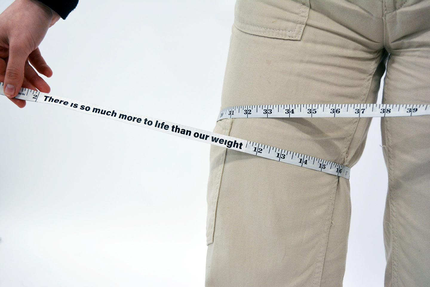 Tape measure has been created to take attention away from body measurements.