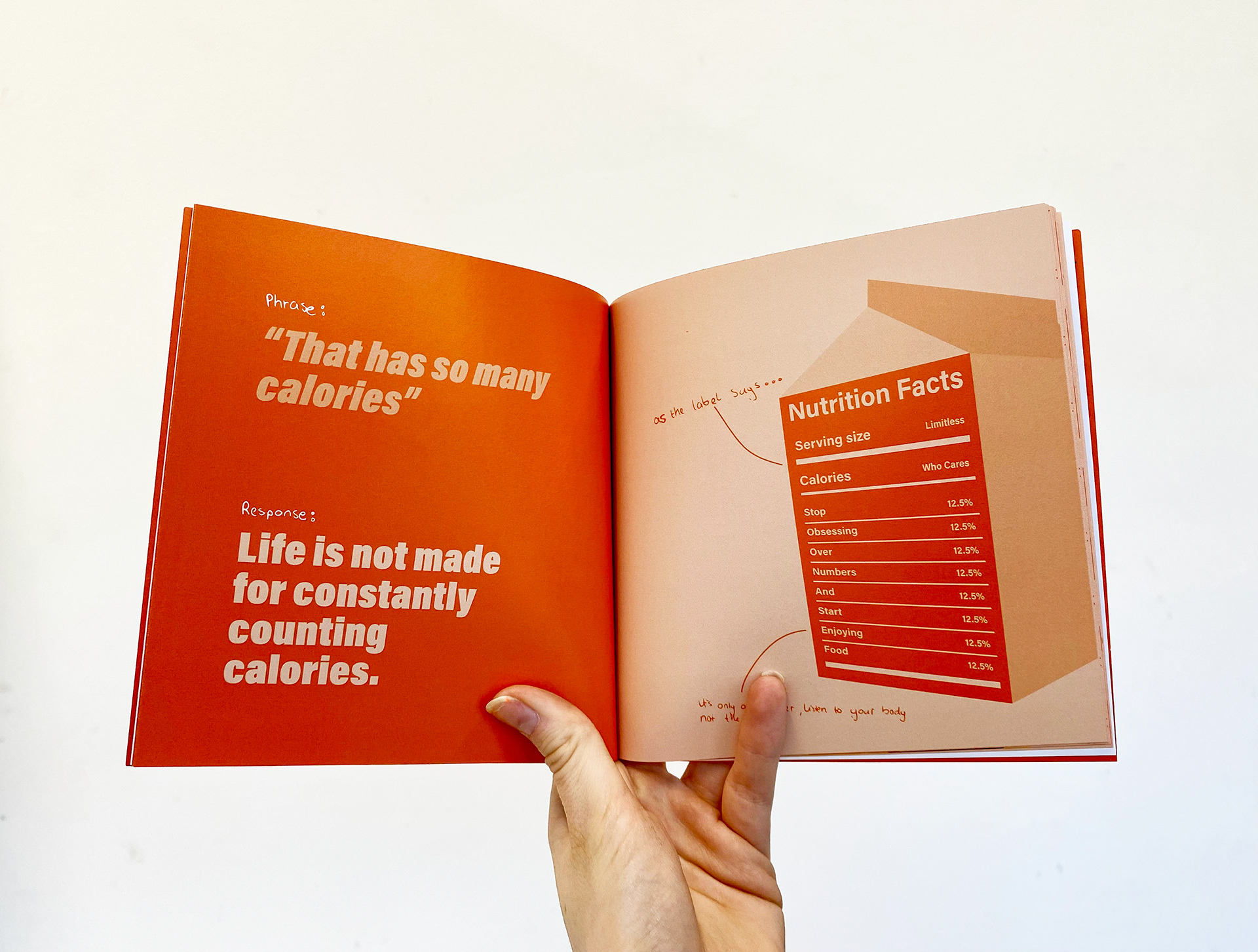 The book highlights the issue with diet talk.
