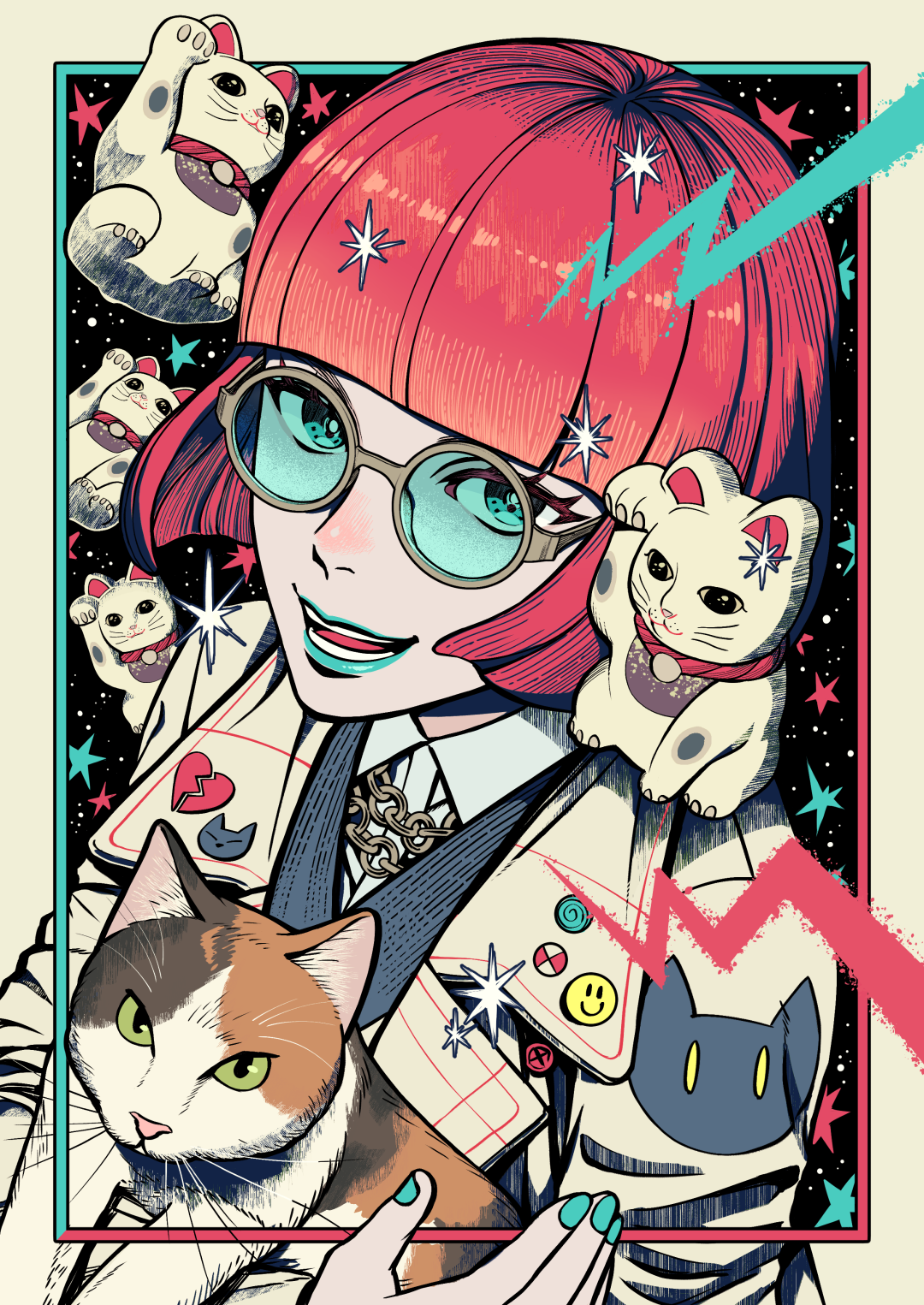 Cyan and cats!