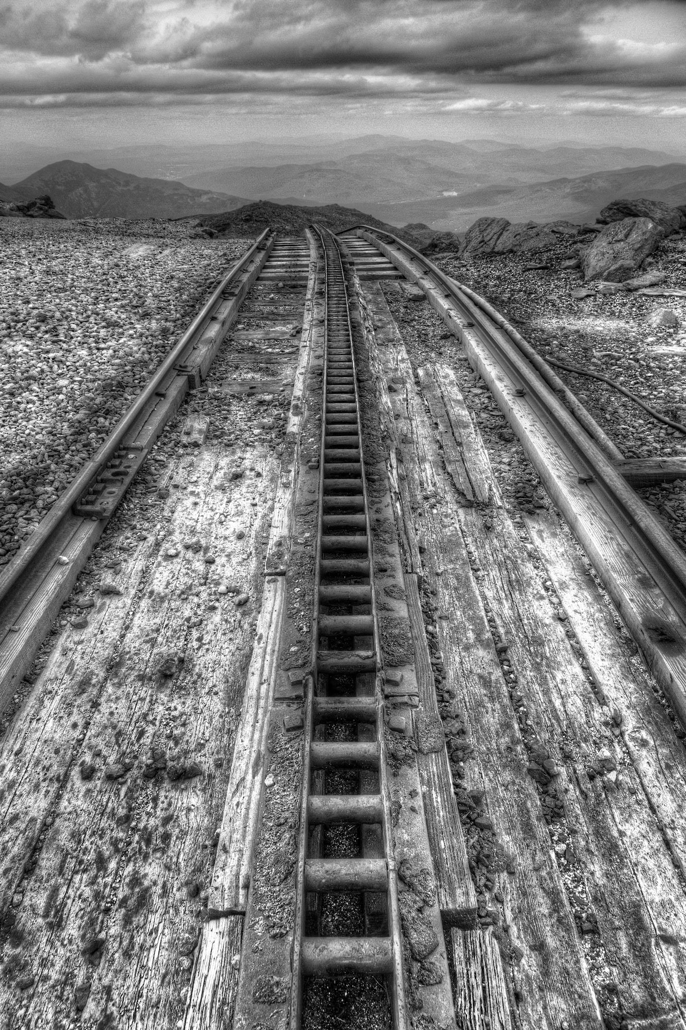 Top of Mount Washington in New Hampshire