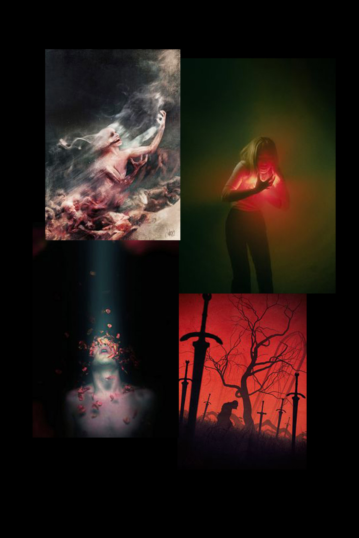 Red : Wrenching feeling of uncontrollable anger possessing one's soul