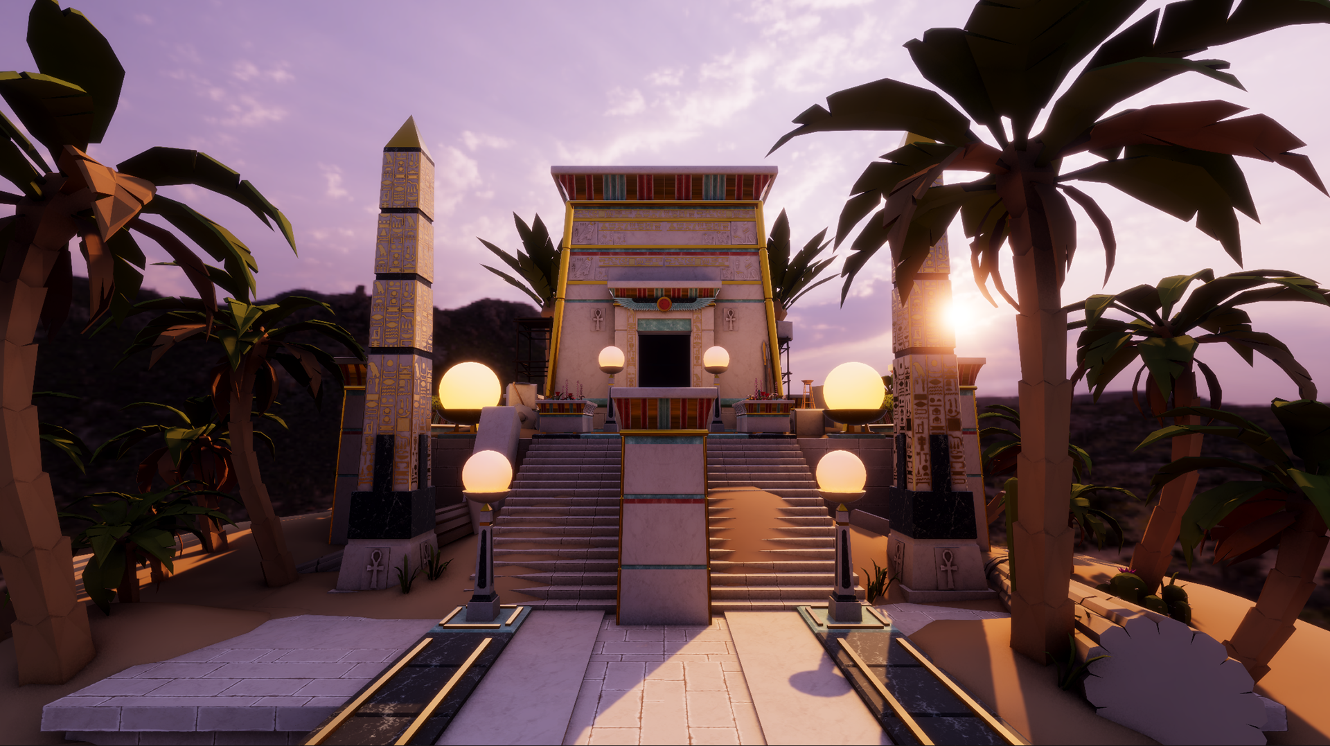 To stylized lighting