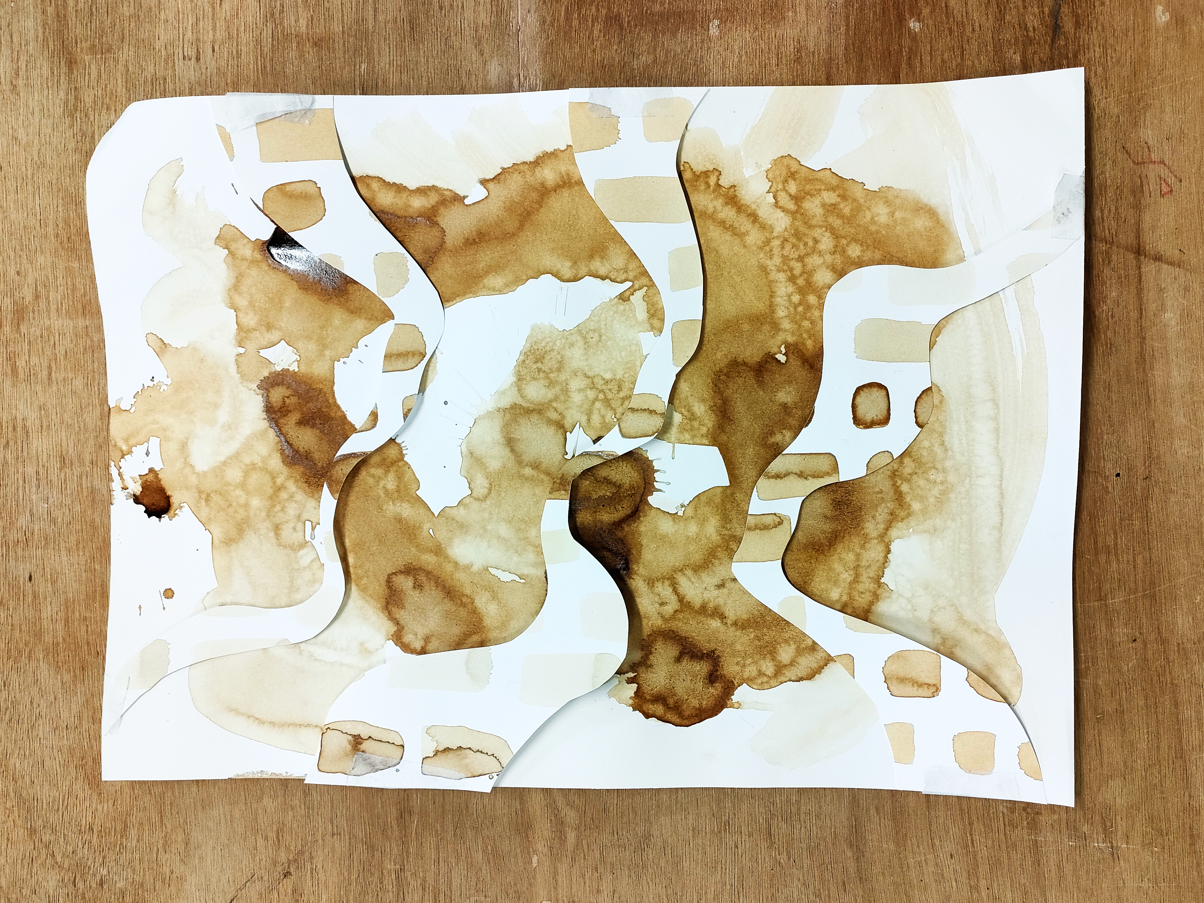 coffee stains on paper
