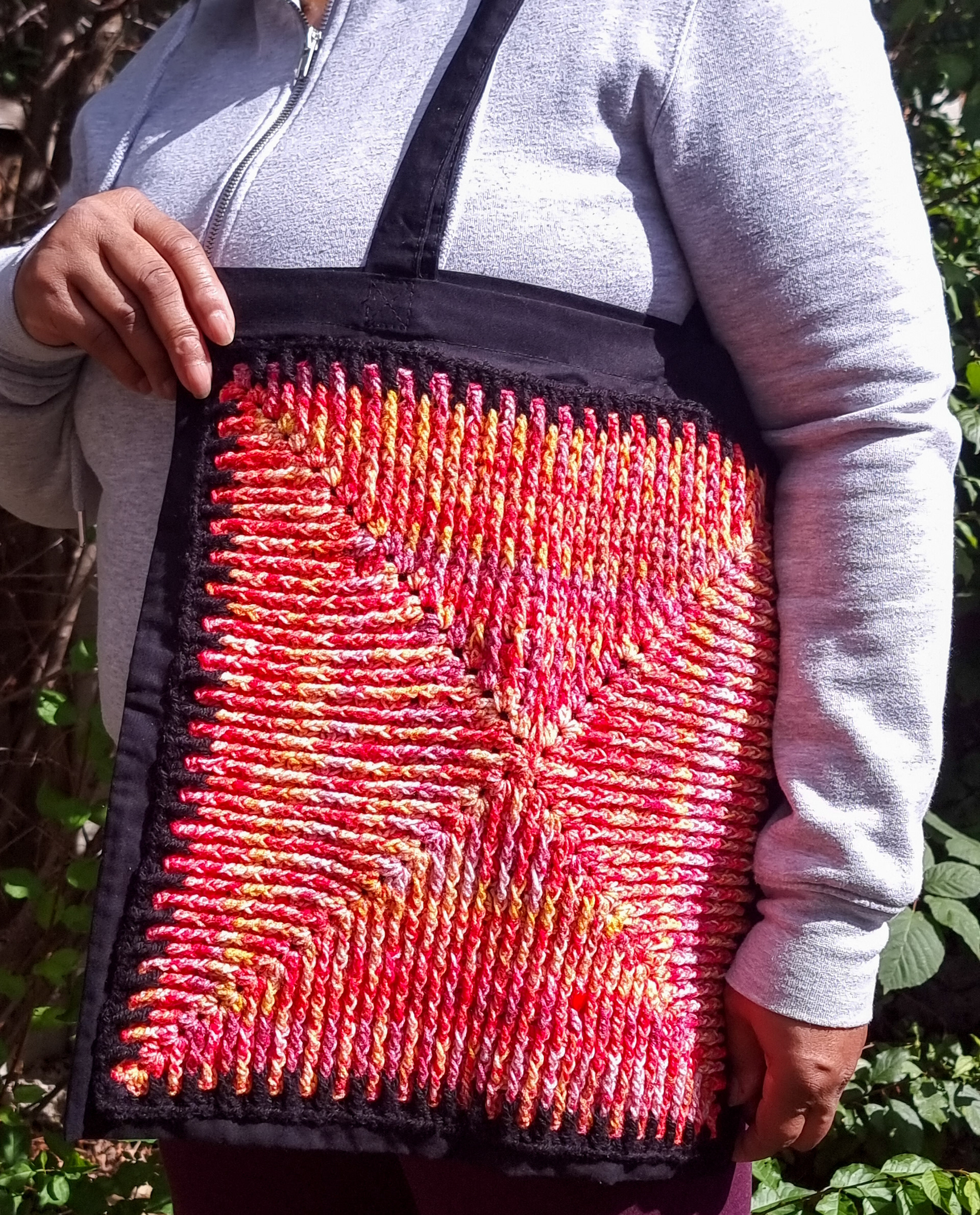 Red/Orange Alpine Stitch