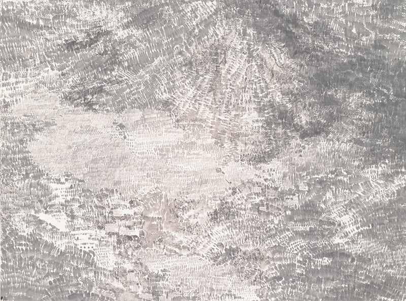 Kopec Sokol / tuš na ručním papíru / 2016 / 56x74 cm