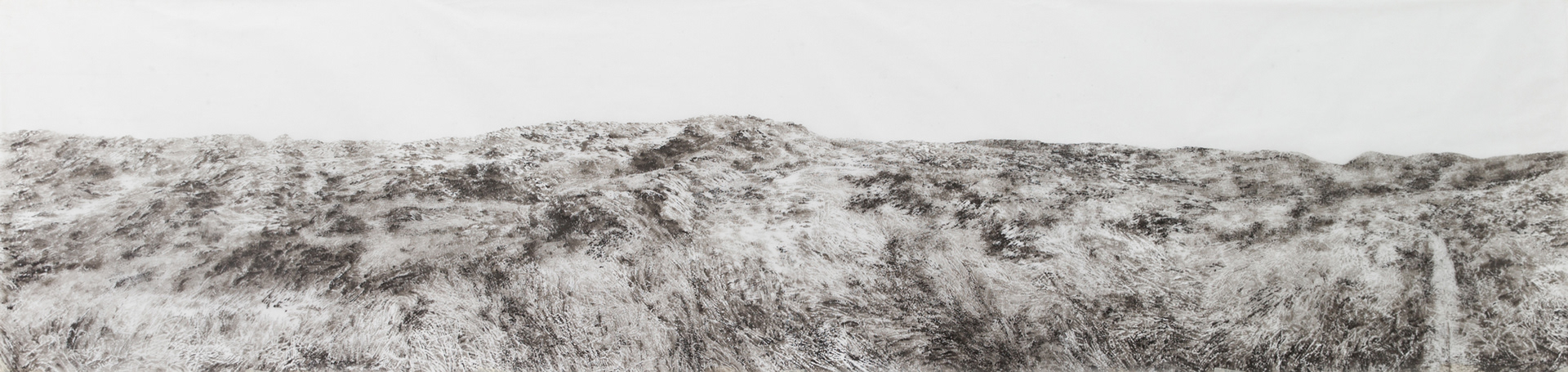 Old Kenmare Road / tuš na folii / 2019 / 105x433 cm