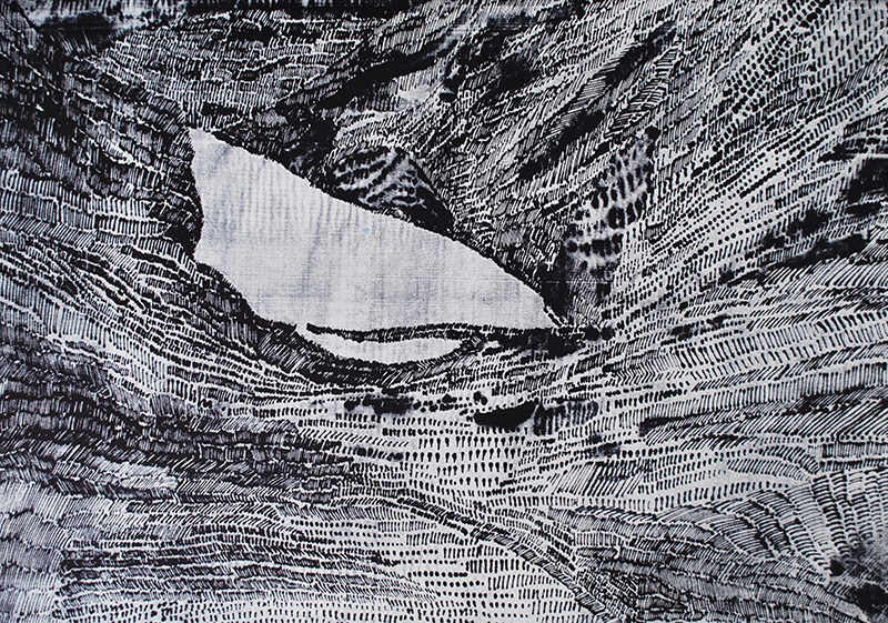 Jezero / sítotisk / 2015 / list 70x100 cm