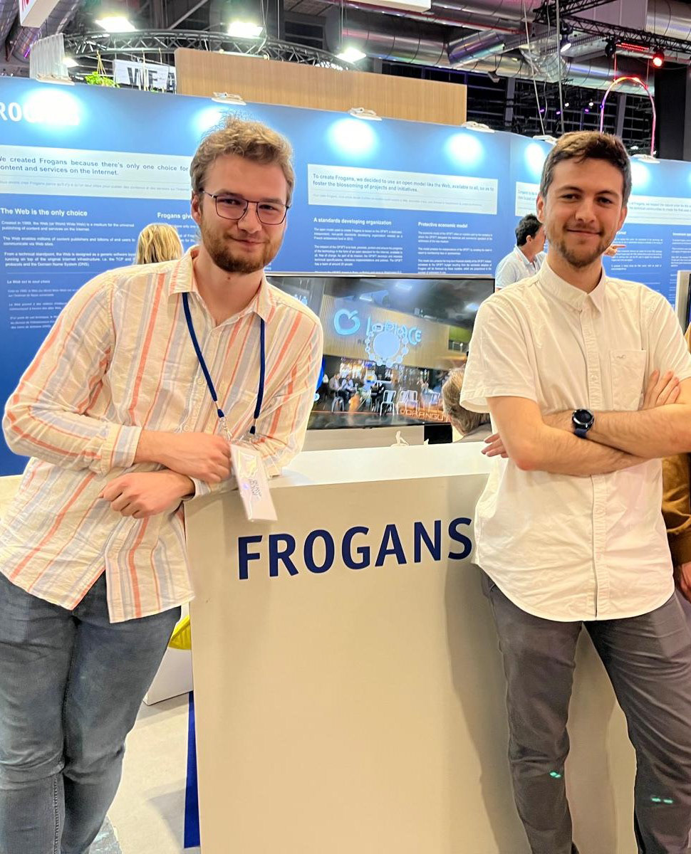 Me and my AR coworker at Vivatech 2024