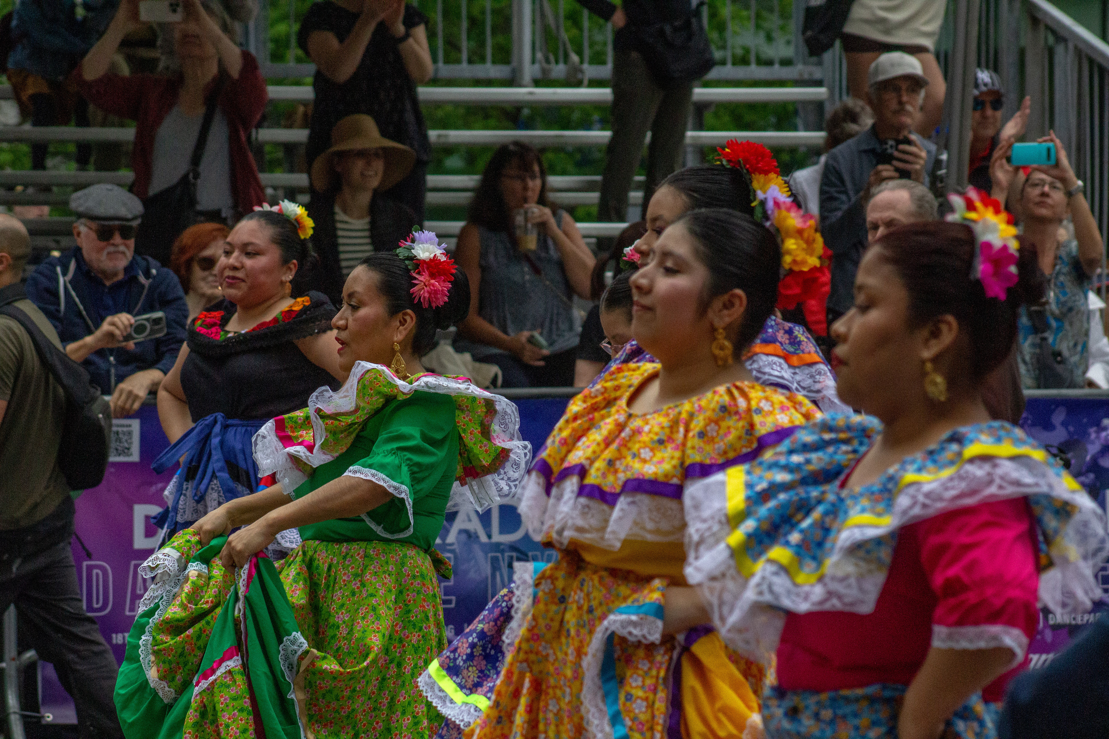On our way to Mercer Labs (an interactive art museum), our path way blocked my a festival. Oh how wonderful life is.