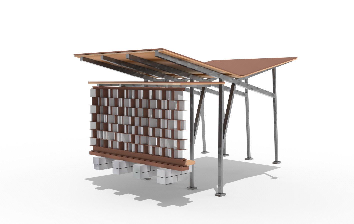 MOORE HONEY HOUSE PRECEDENT SECTION DETAIL WITH ROOF
