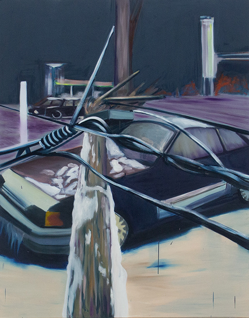 crash, Öl auf Leinwand, 180 x 140 cm