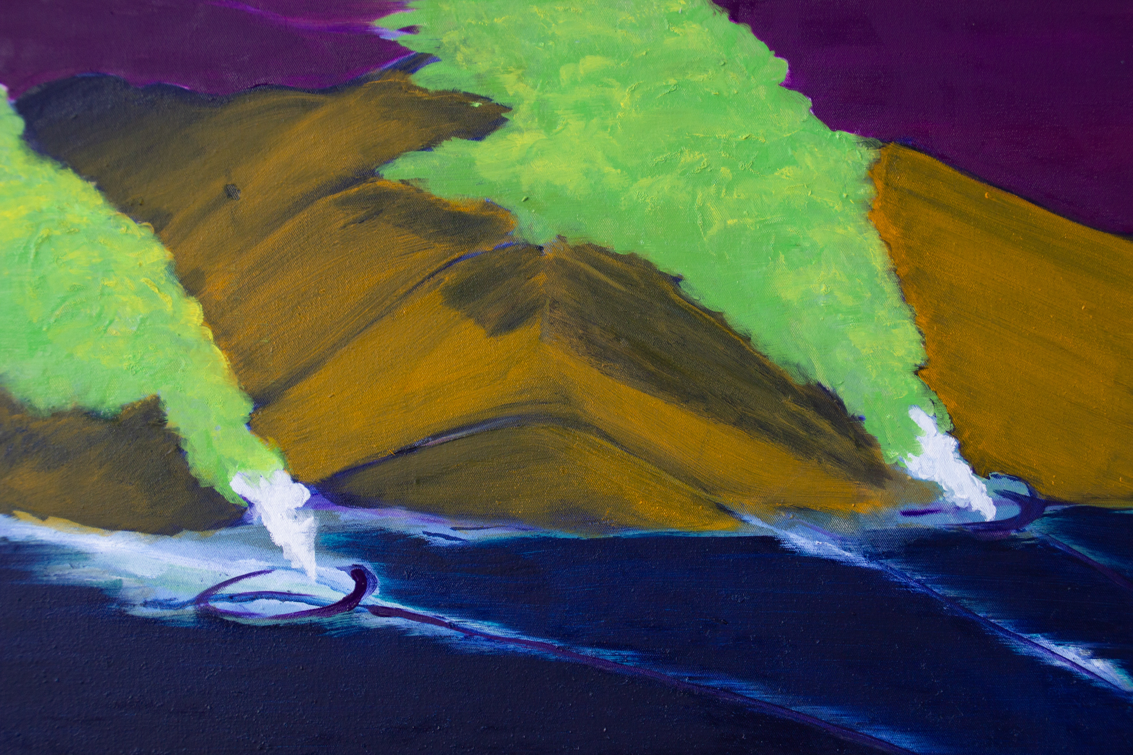 fahnen II, Öl auf Leinwand, 40 x 60 cm