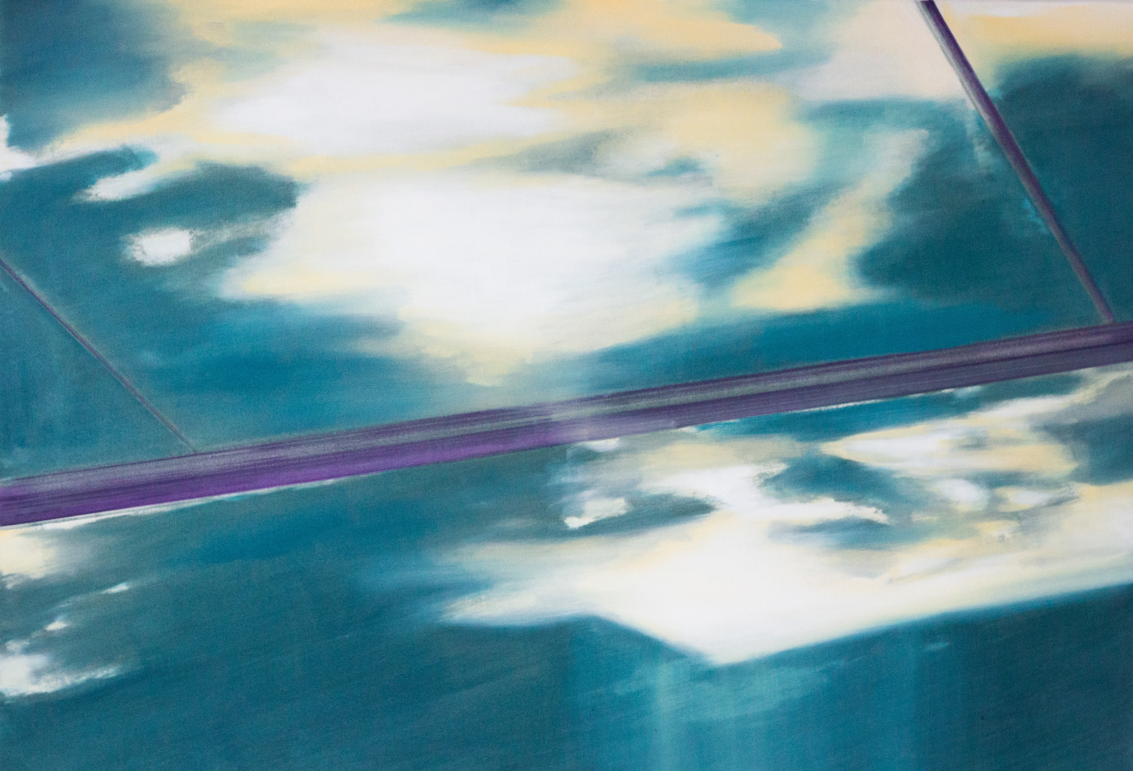 wiener linie, Öl auf Leinwand, 100 x 140 cm