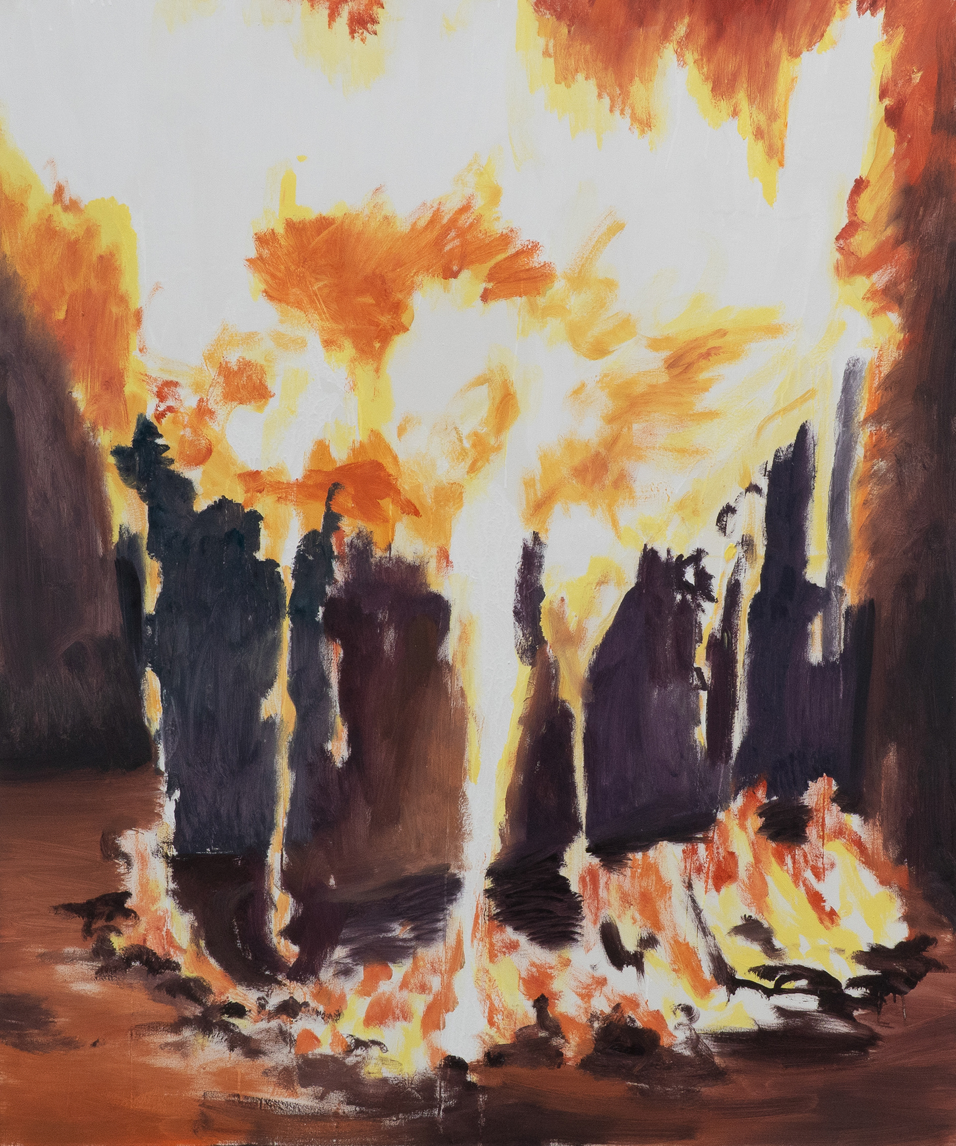 verbrenner1 , Öl auf Leinwand, 170 x 150 cm