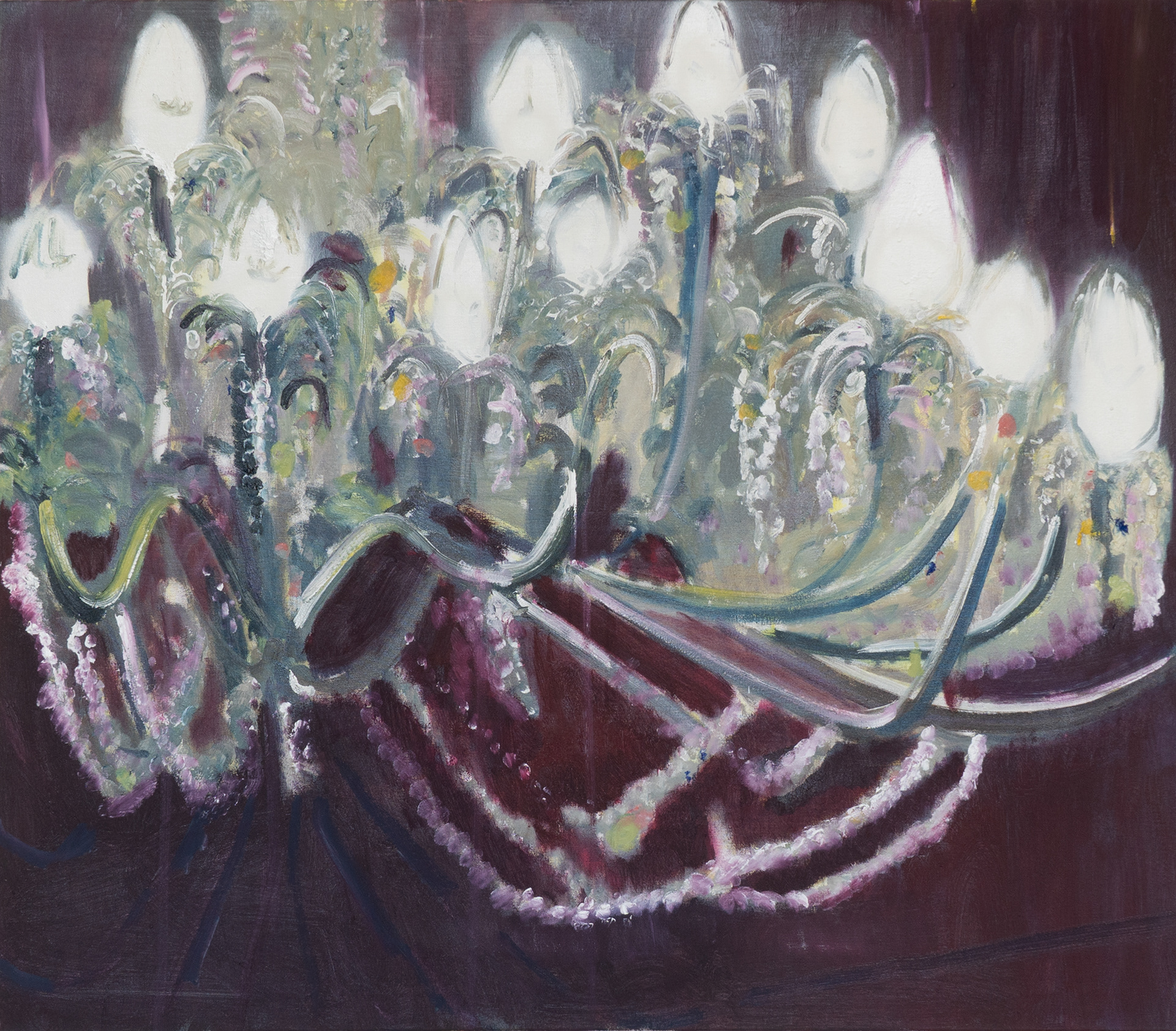 lust I, 110 x 125 cm, Öl und Lack auf Baumwolle