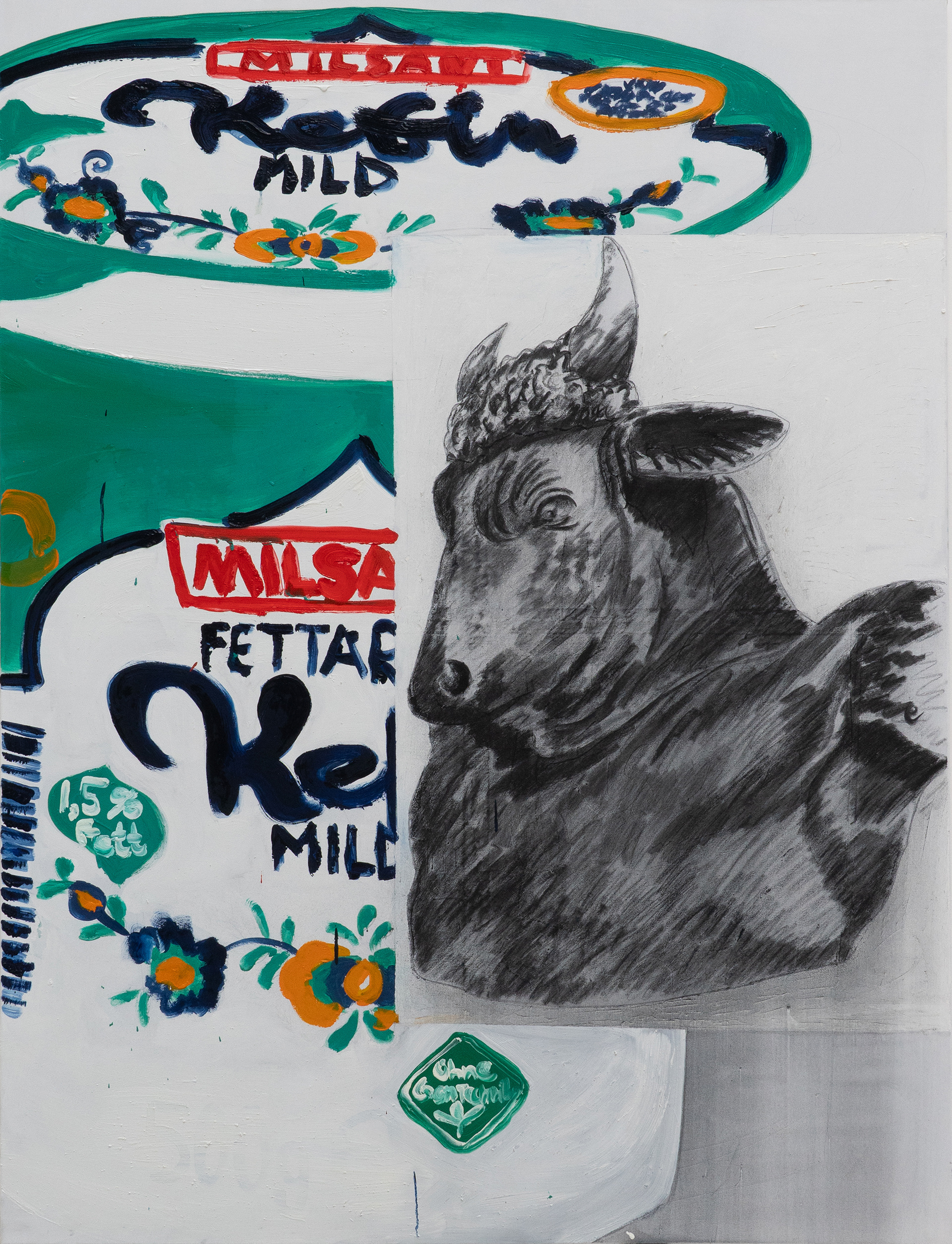 proteinreich, Öl auf Leinwand, 200 x 135 cm