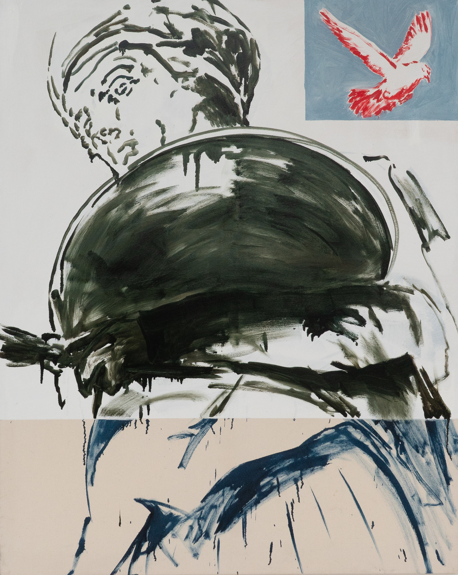 maler, Öl auf Leinwand, 150 x 120 cm