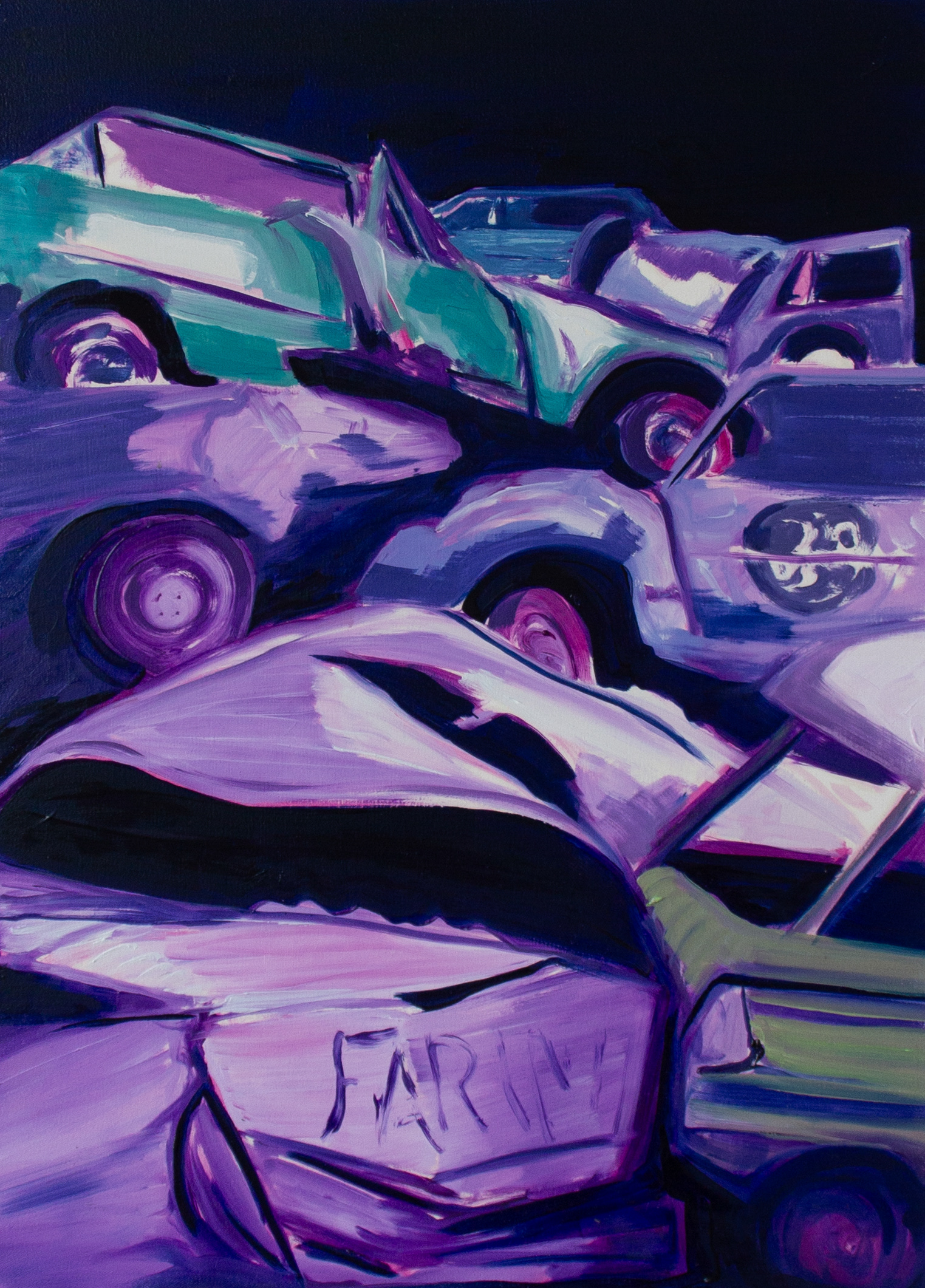 stapel, Öl auf Leinwand, 50 x 40 cm