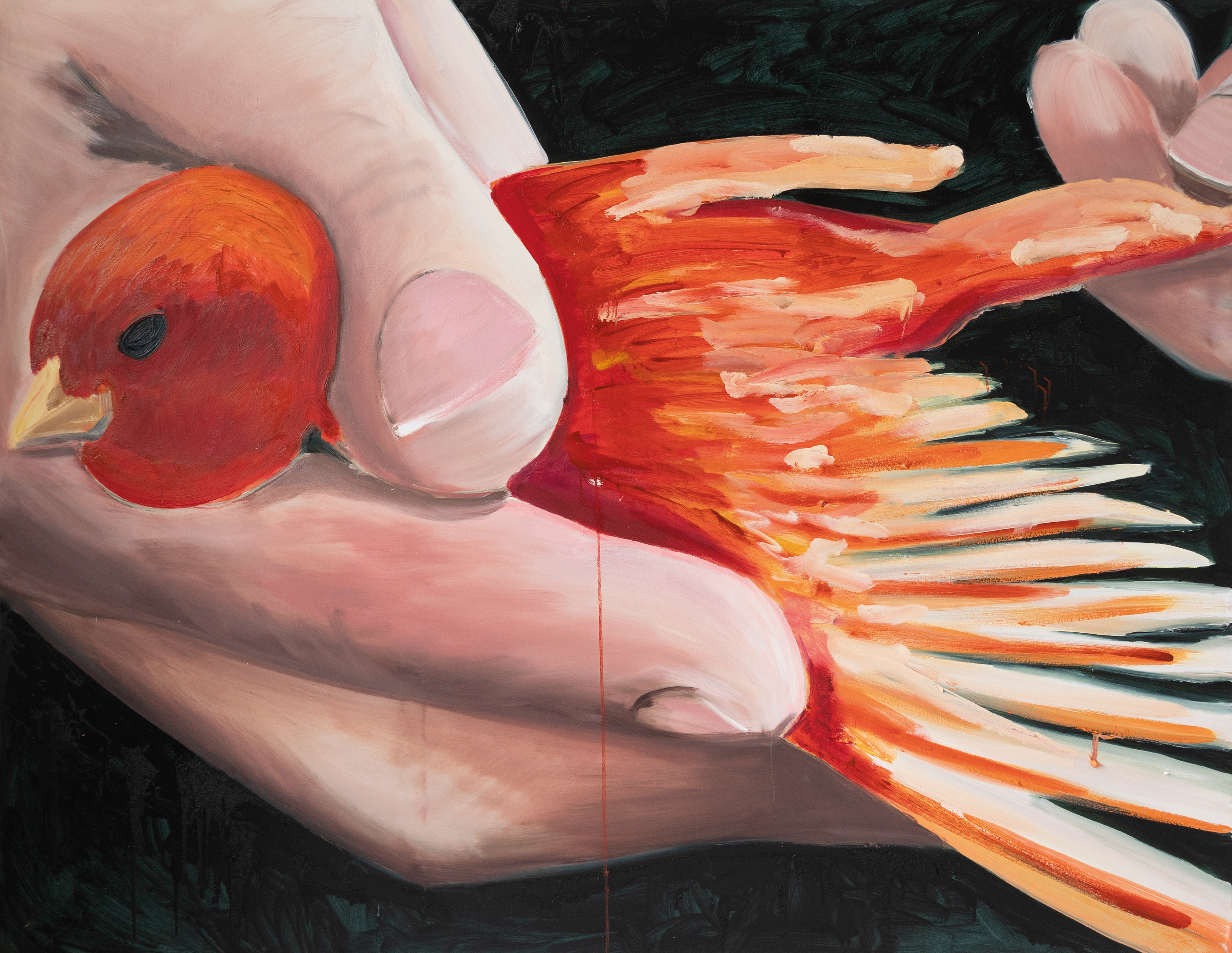 fingerspitzengefühl, Öl auf Leinwand, 160 x 220cm