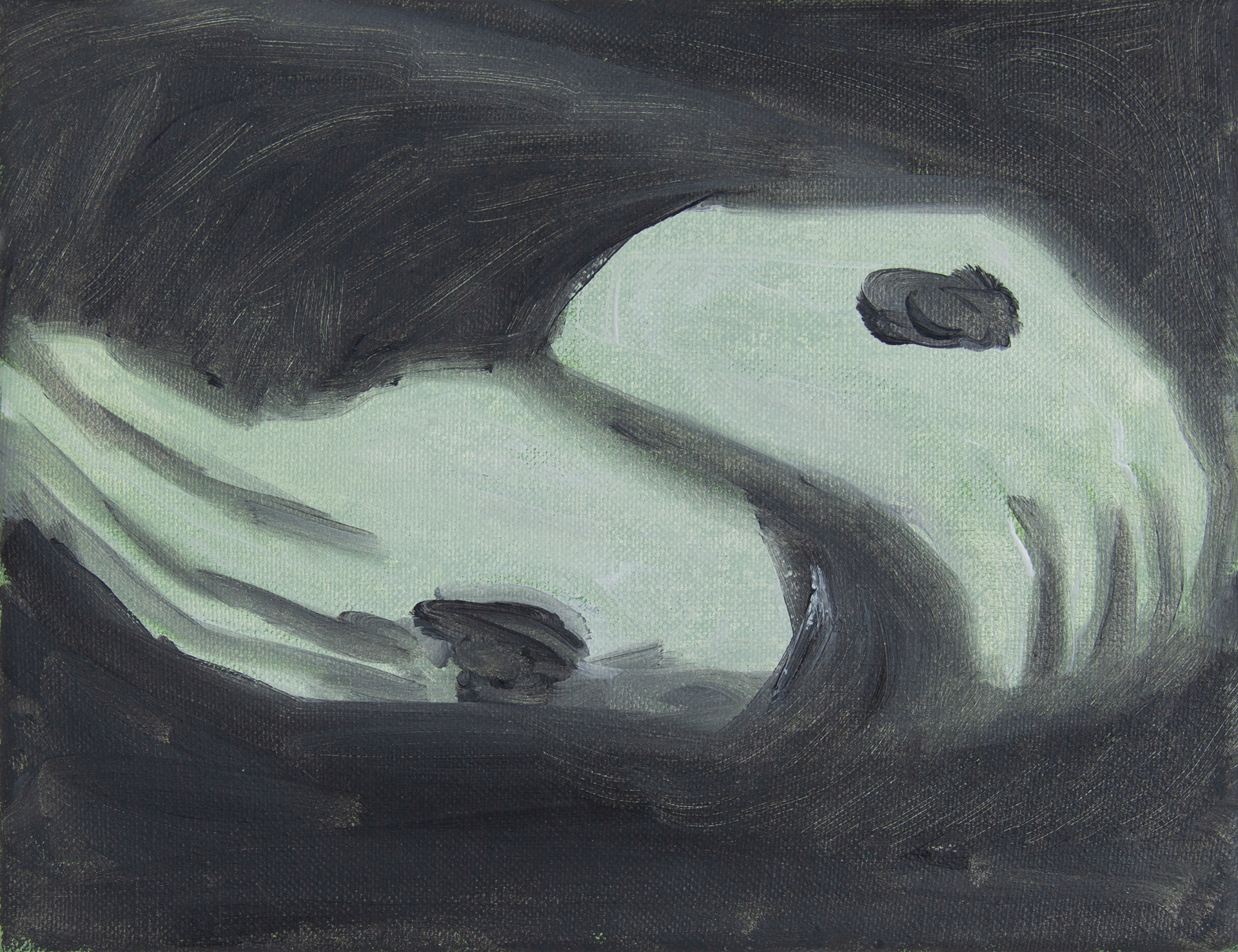 markiert I, Öl auf Leinwand, 25 x 30 cm