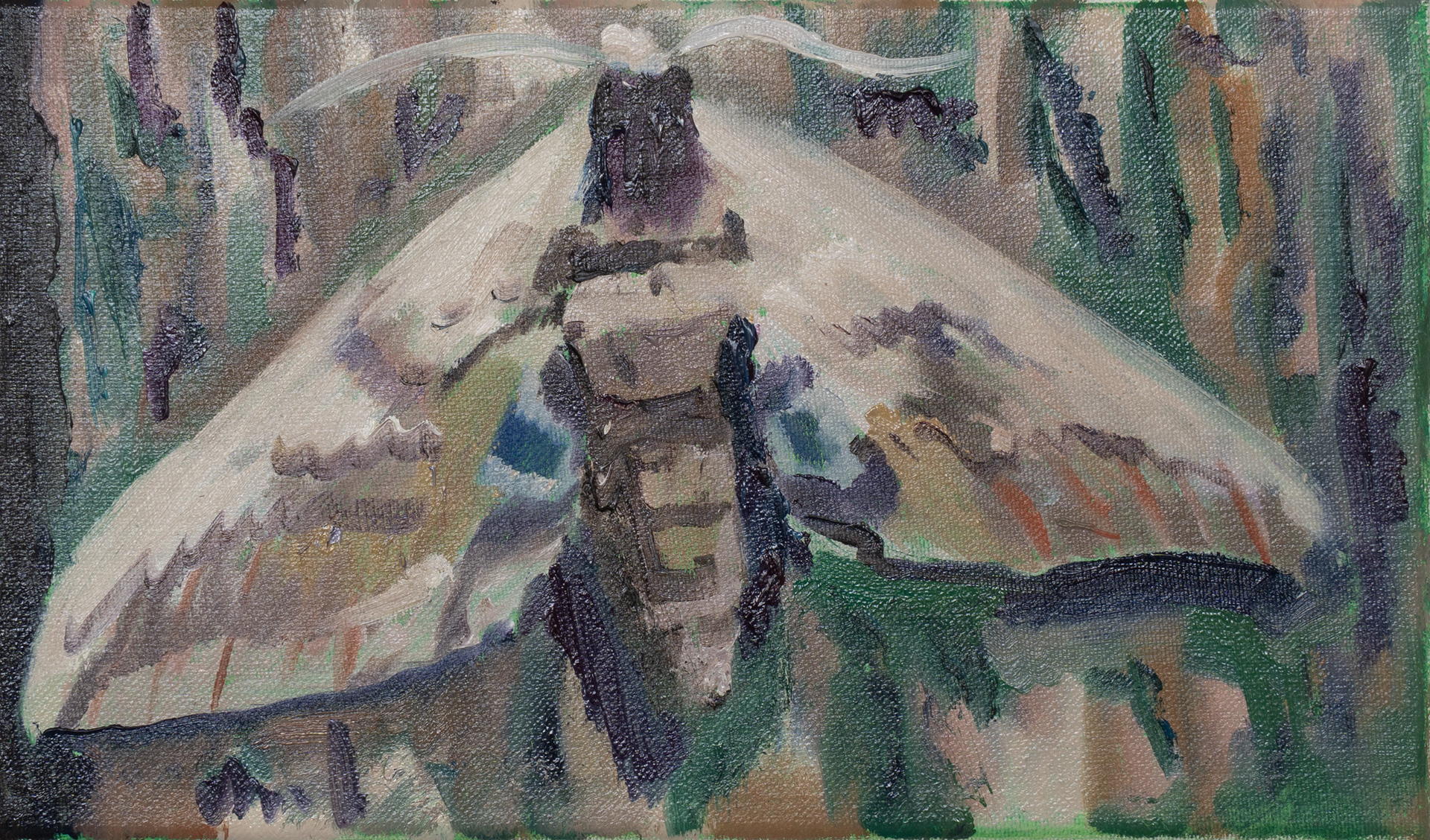 imago_camoflage, 20 x 35 cm , Öl auf Wellkarton