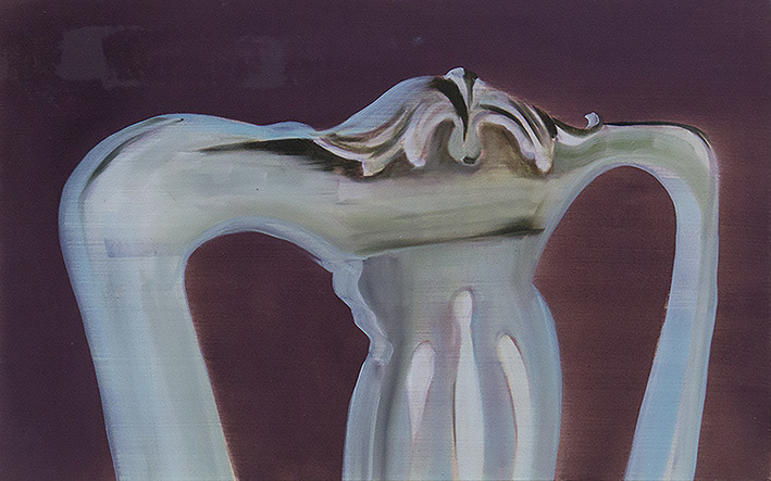 lehne, Öl auf Leinwand, 40 x 60 cm