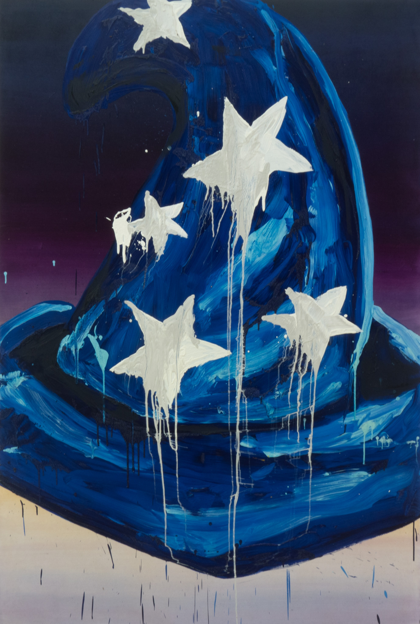 zauberhut, Öl auf Leinwand, 180 x 135 cm