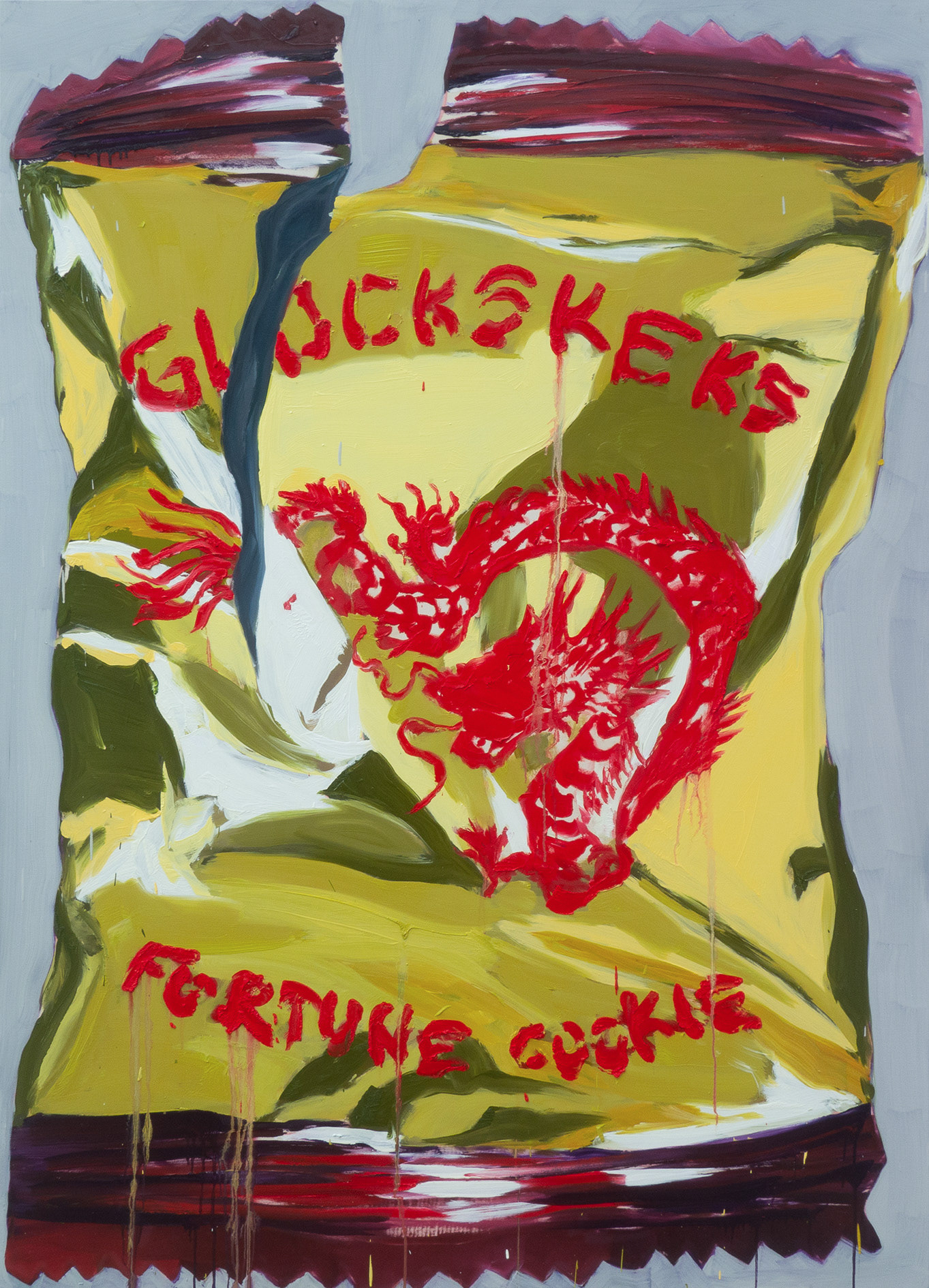 fortune cookie, Öl auf Leinwand, 200 x 140 cm
