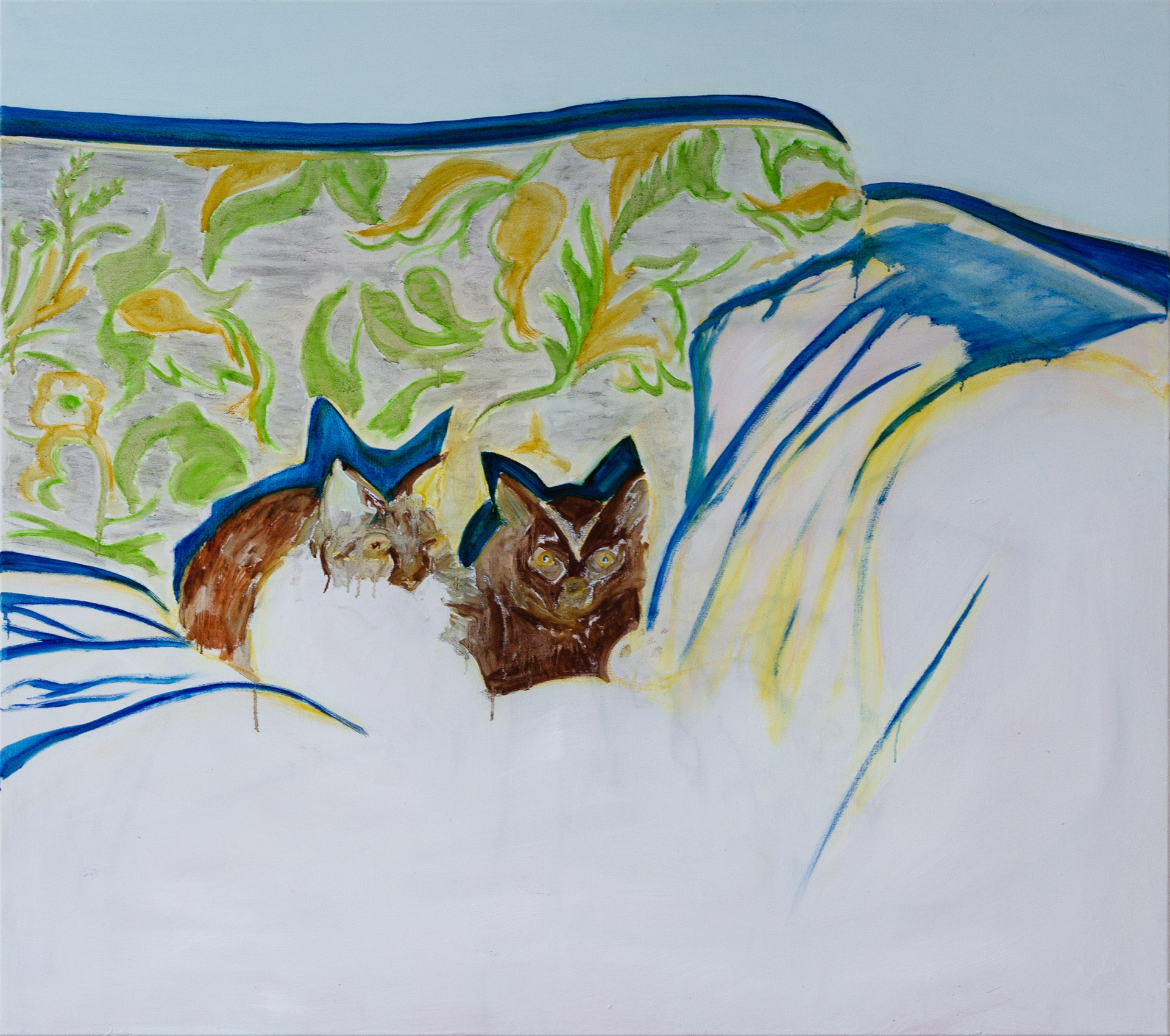 besetzt, Öl auf Leinwand, 100 x 130 cm