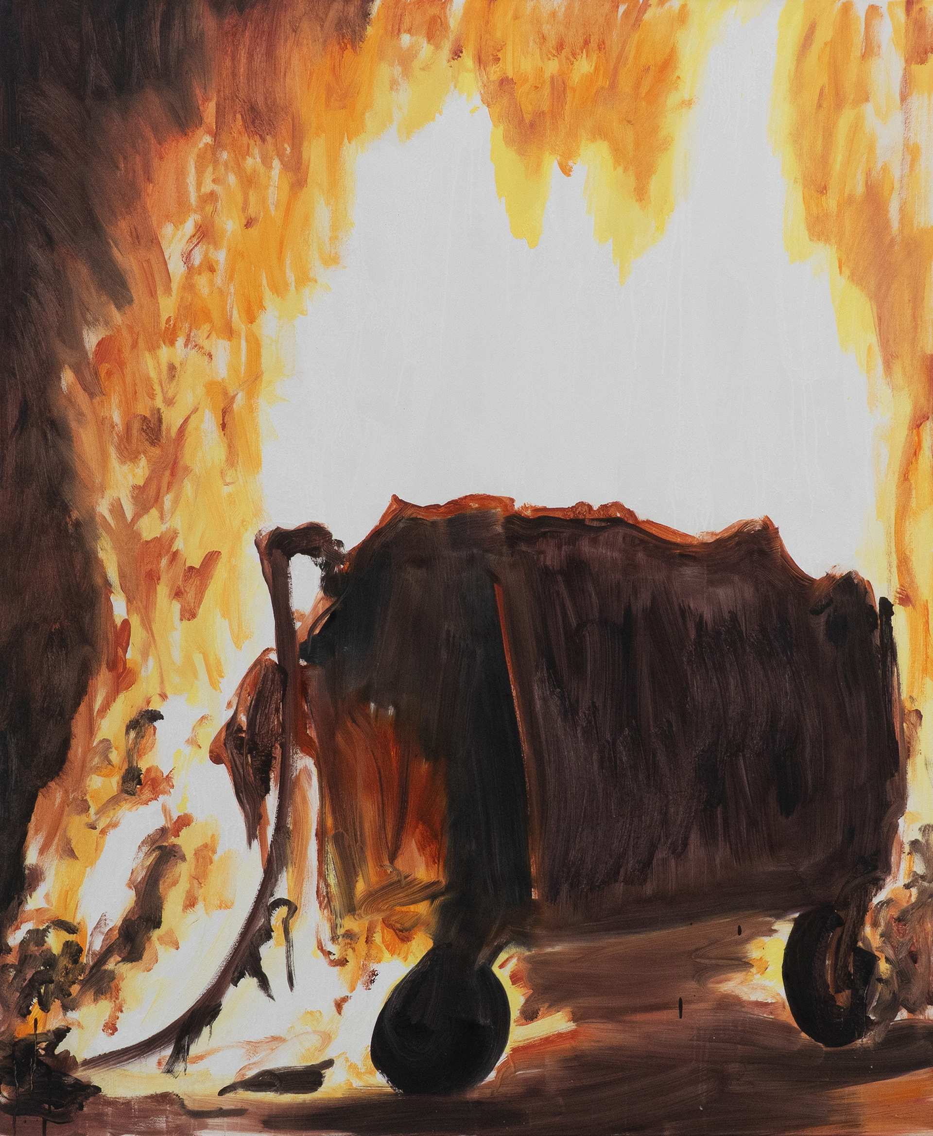 verbrenner2 , Öl auf Leinwand, 170 x 150 cm