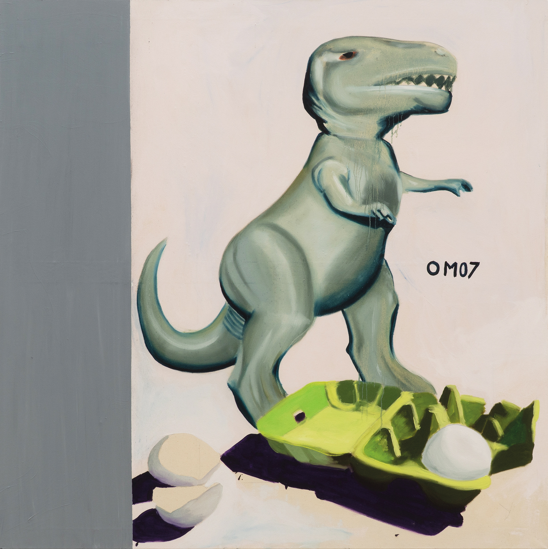 OM07 (endlich geschlüpft), Öl auf Leinwand, 160 x 160cm